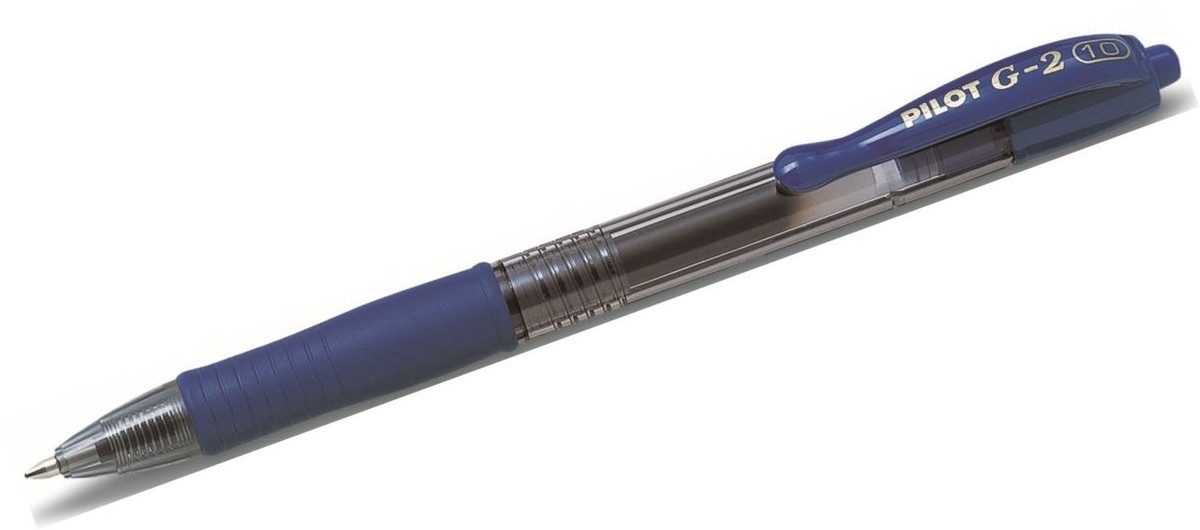 Pilot Pen Gelroller Gelschreiber G2-10 Klassik 0,6 blau (12 Stück)