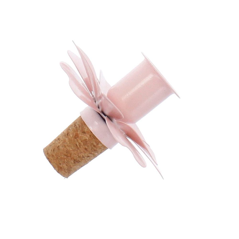 Trockenblume Kerzenhalter Blume rose - ca. 8,7 x 8,7 x 6,5 cm, MICA