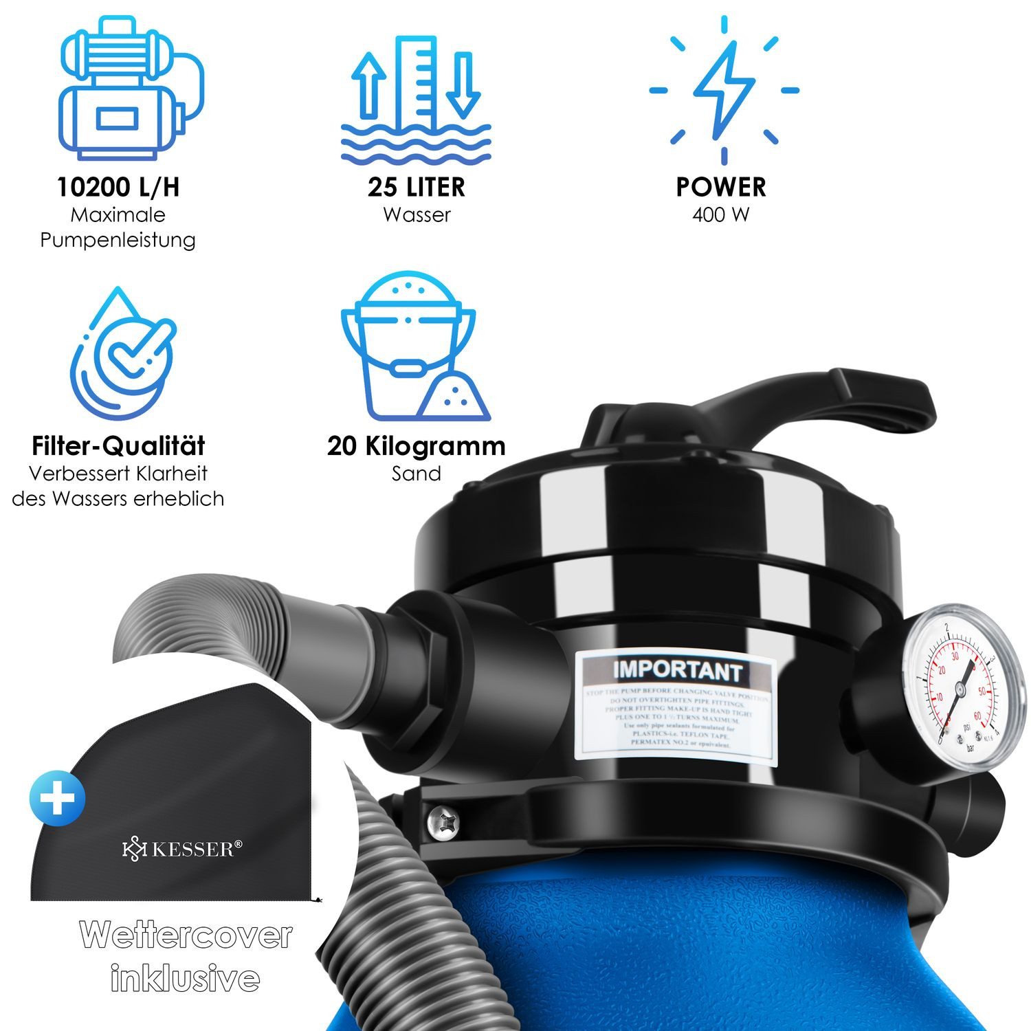 KESSER Sandfilteranlage, Sandfilter Sandfilteranlage 700g Filterbälle günstig online kaufen