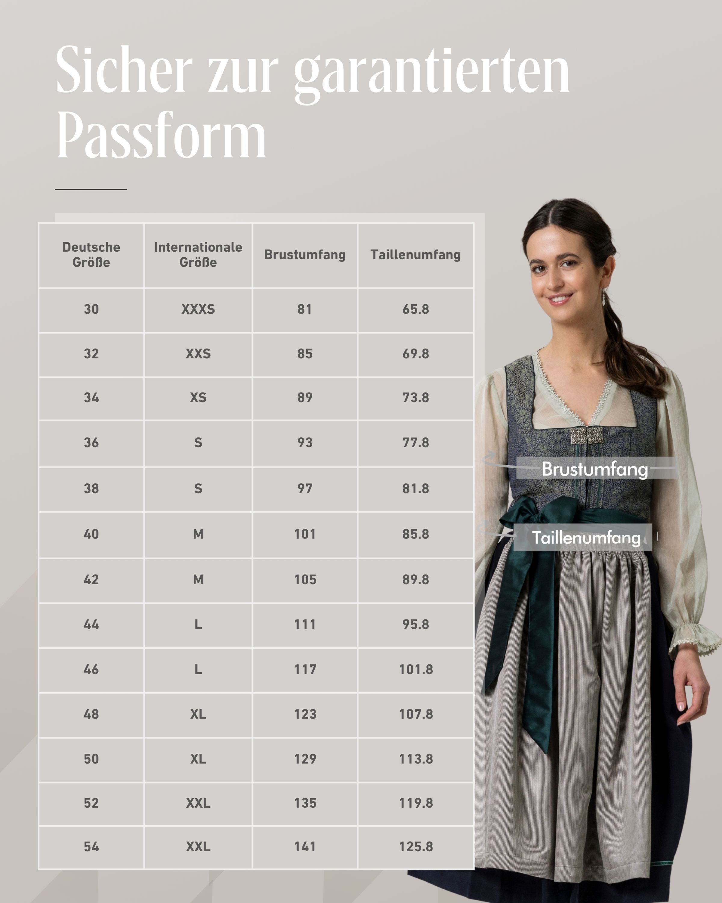 Nübler Dirndl Dirndl midi Lea in Grün von Nübler - Rocklänge 70 cm
