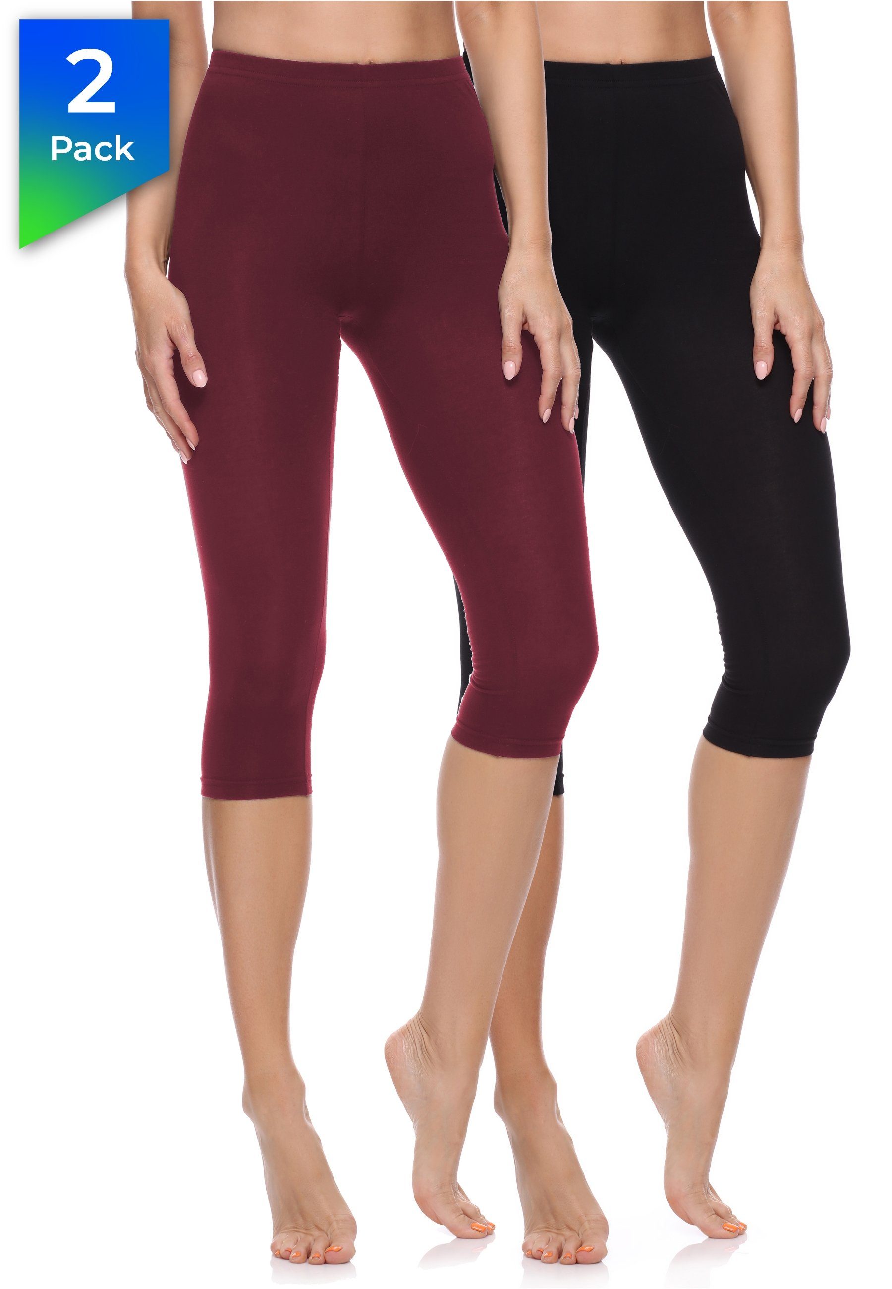 Leggings Caprihose Damen 3/4 Hosen MS10-199