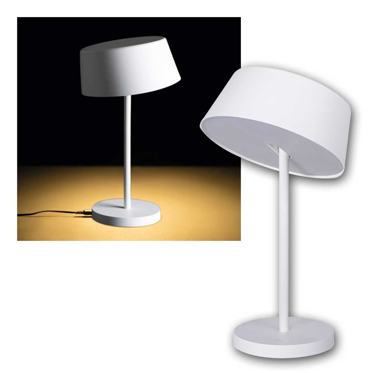 Kanlux LED Tischleuchte LED Tischleuchte DAIBO 300lm 7W/230V weiß dimmbar, warmweiß