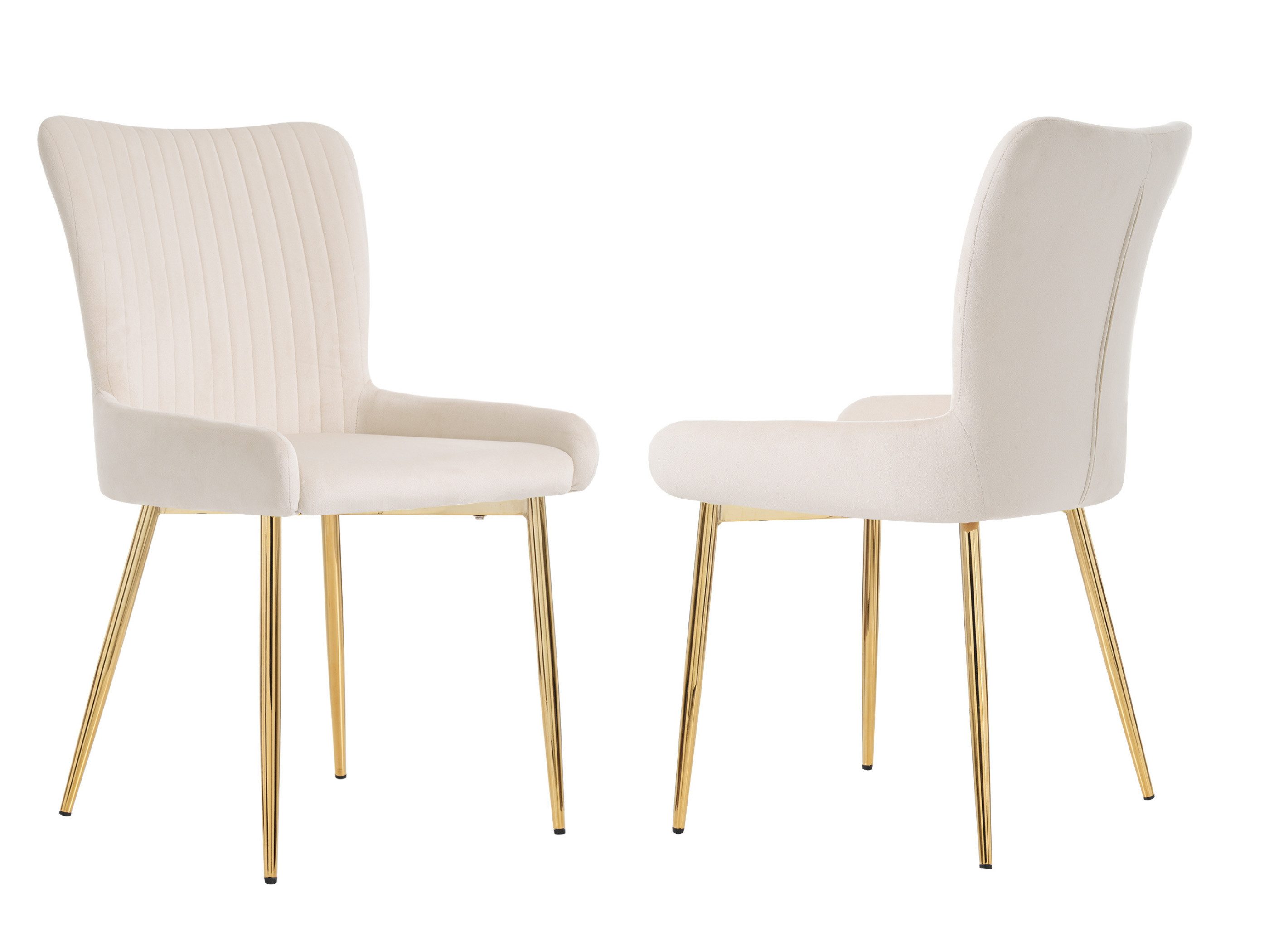 SeedWave Esszimmerstuhl Samt-Esszimmerstuhl mit Metallbeine, 2er-Set, günstig online kaufen