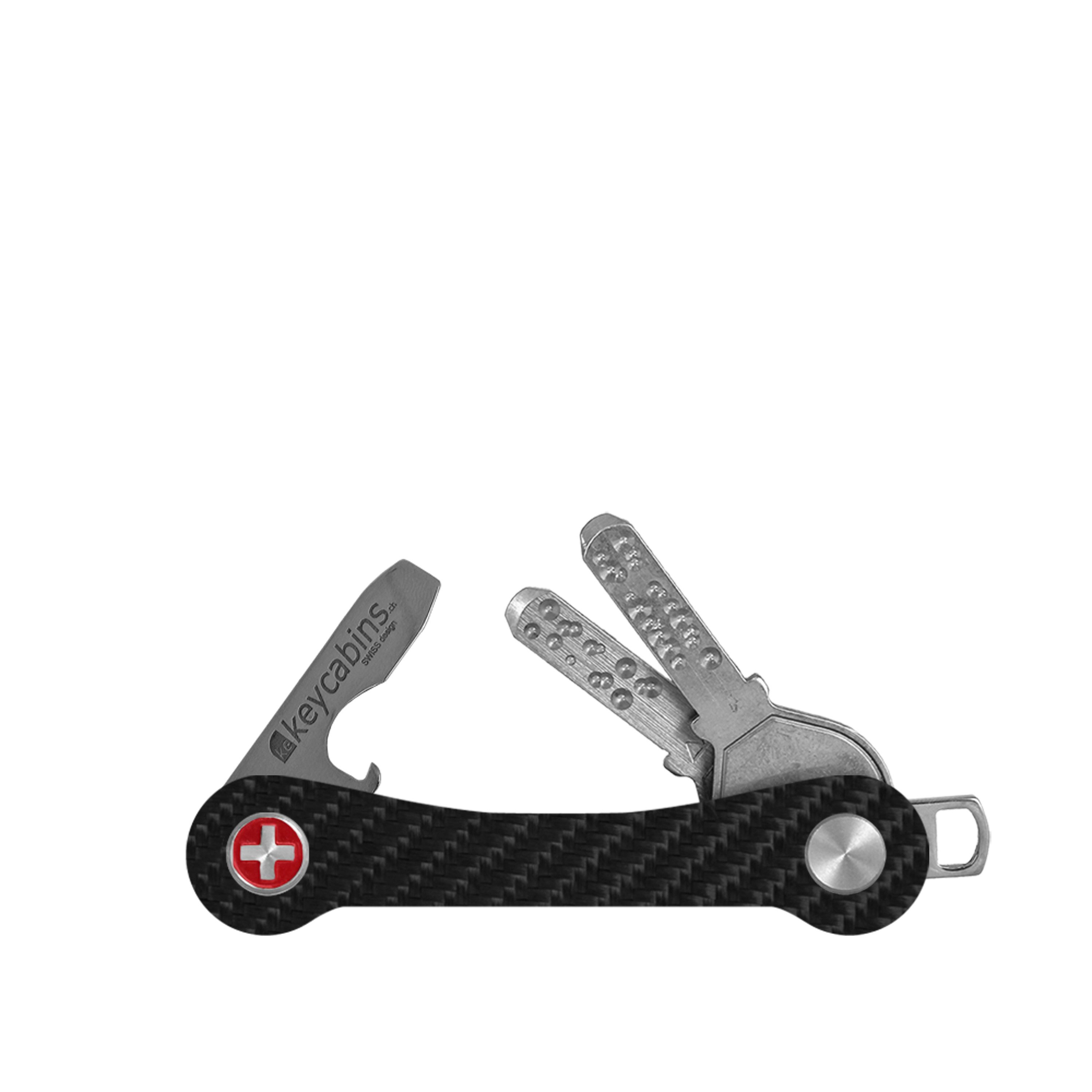 keycabins Schlüsselanhänger Carbon, SWISS Made