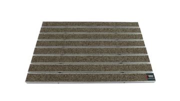 Fußmatte Emco Eingangsmatte DIPLOMAT 12mm, Large Rips Sand, Emco, rechteckig, Höhe: 12 mm, Größe: 590x390 mm, für Innen- und überdachten Außenbereich