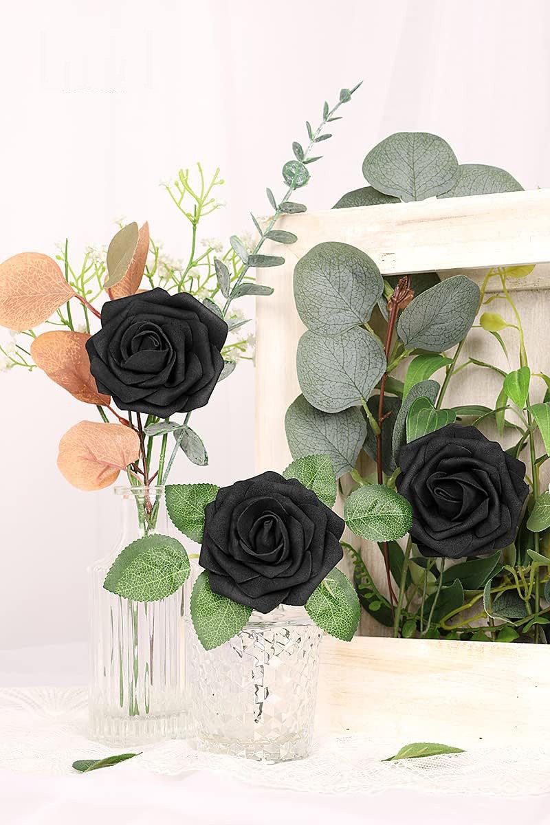 Kunstblume Künstliche Blumen Rosen, 25 Stück günstig online kaufen