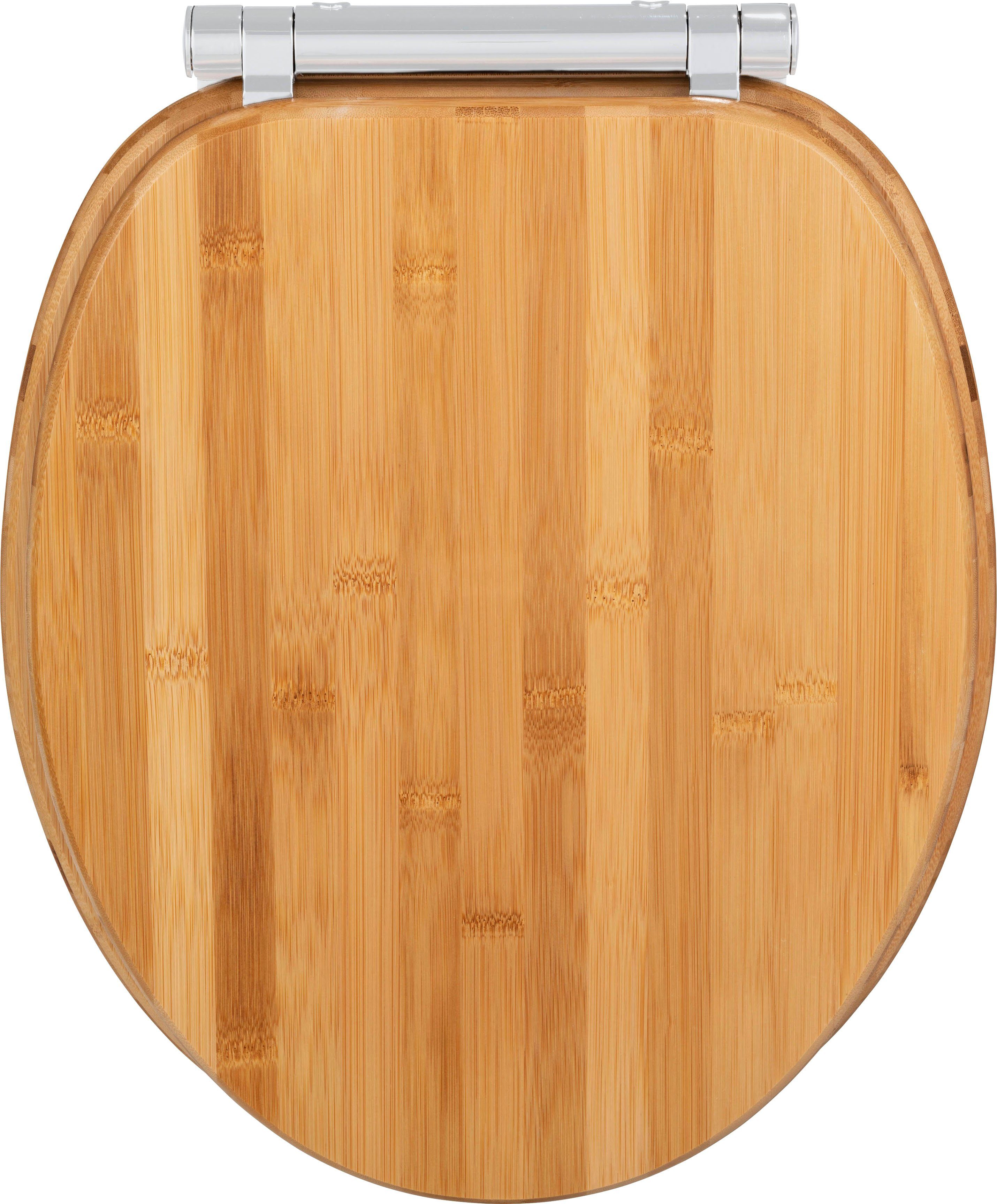 WENKO WC-Sitz Bambusa, aus Bambus, mit Absenkautomatik, feuchtigkeitsresist günstig online kaufen