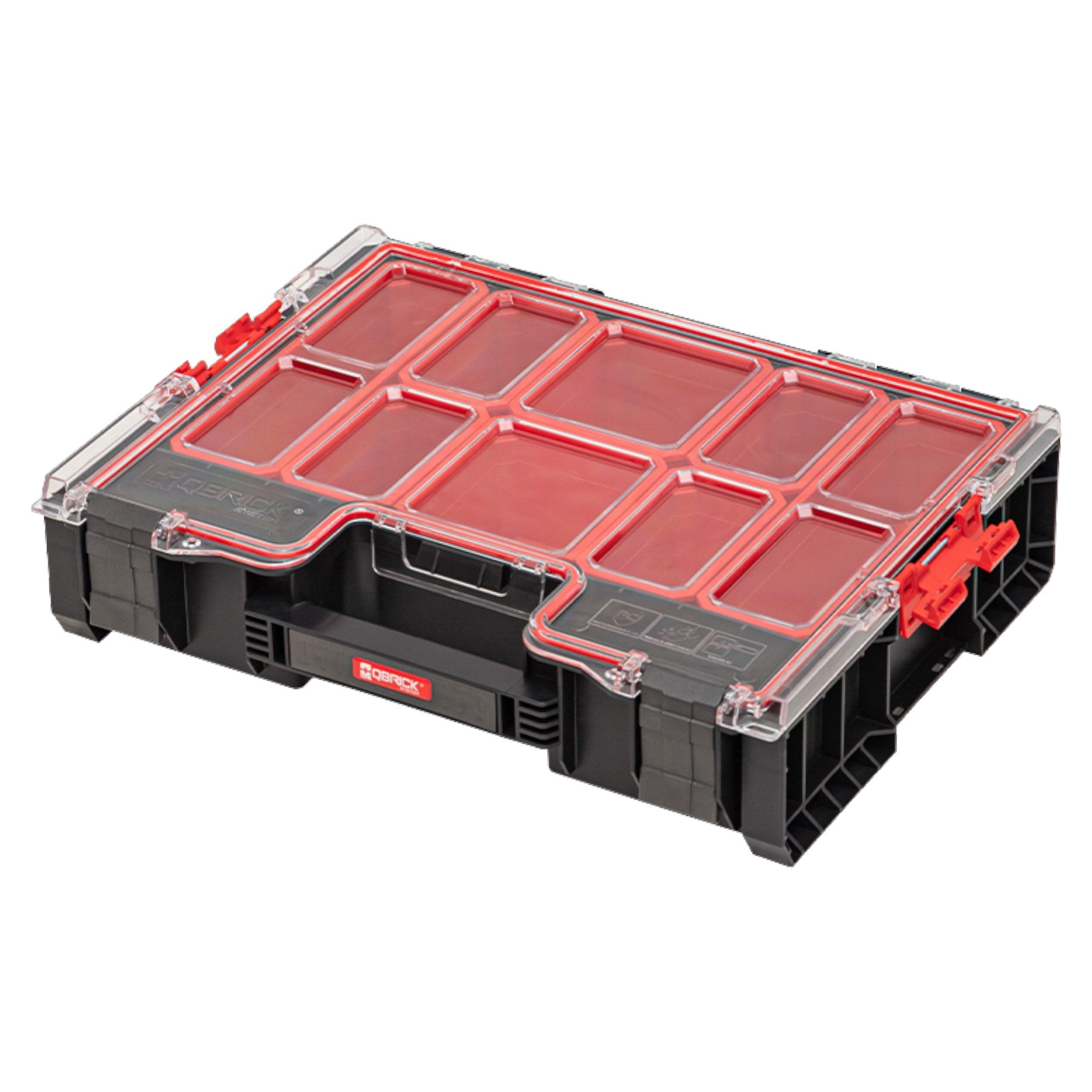 Werkzeugkoffer Qbrick System PRO 300 Organizer 452 x 358 x 110 mm 9 l stapelbar IP54
