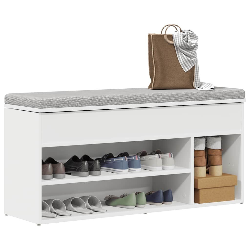 vidaXL Schuhregal Schuhbank Weiß 102x30,5x45 cm günstig online kaufen
