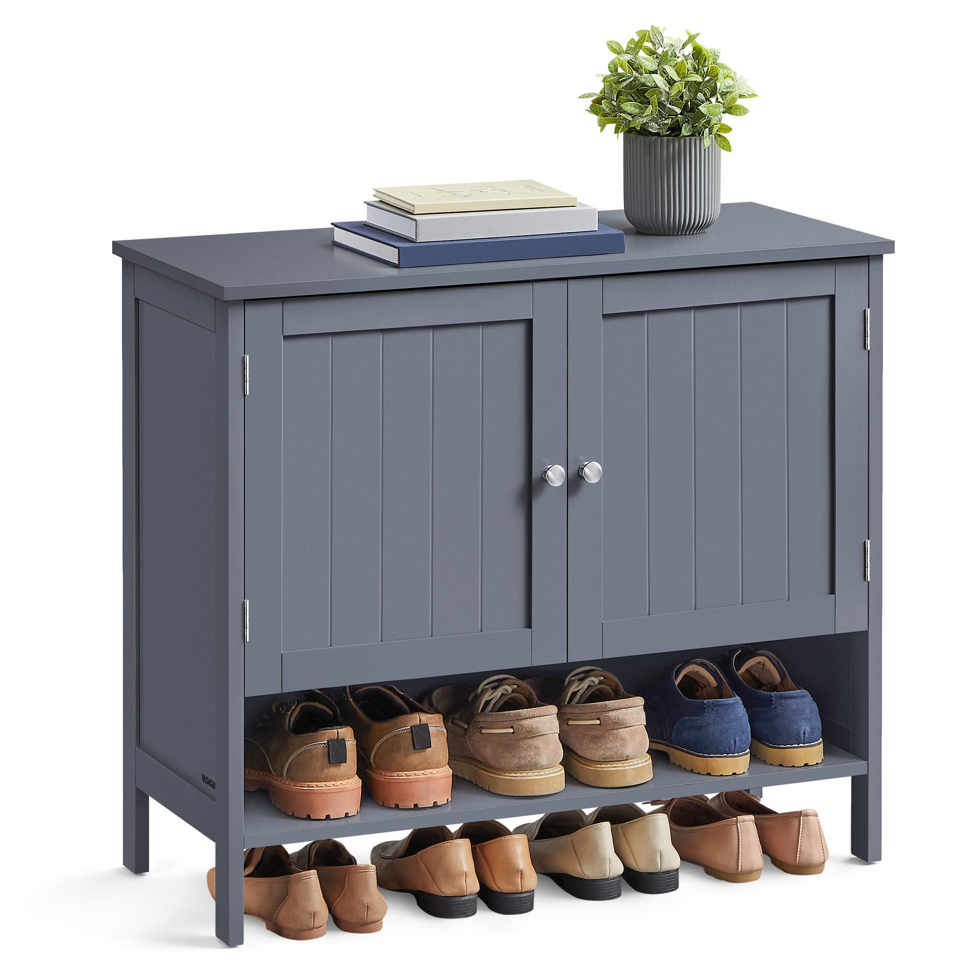 VASAGLE Schuhschrank moderner Landhausstil, mit höhenverstellbaren günstig online kaufen