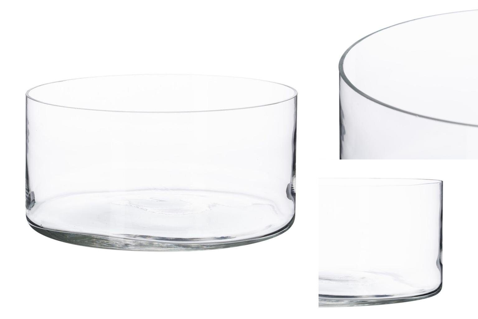 Bigbuy Dekoschale Schale Glas Durchsichtig 25 x 25 x 12,5 cm