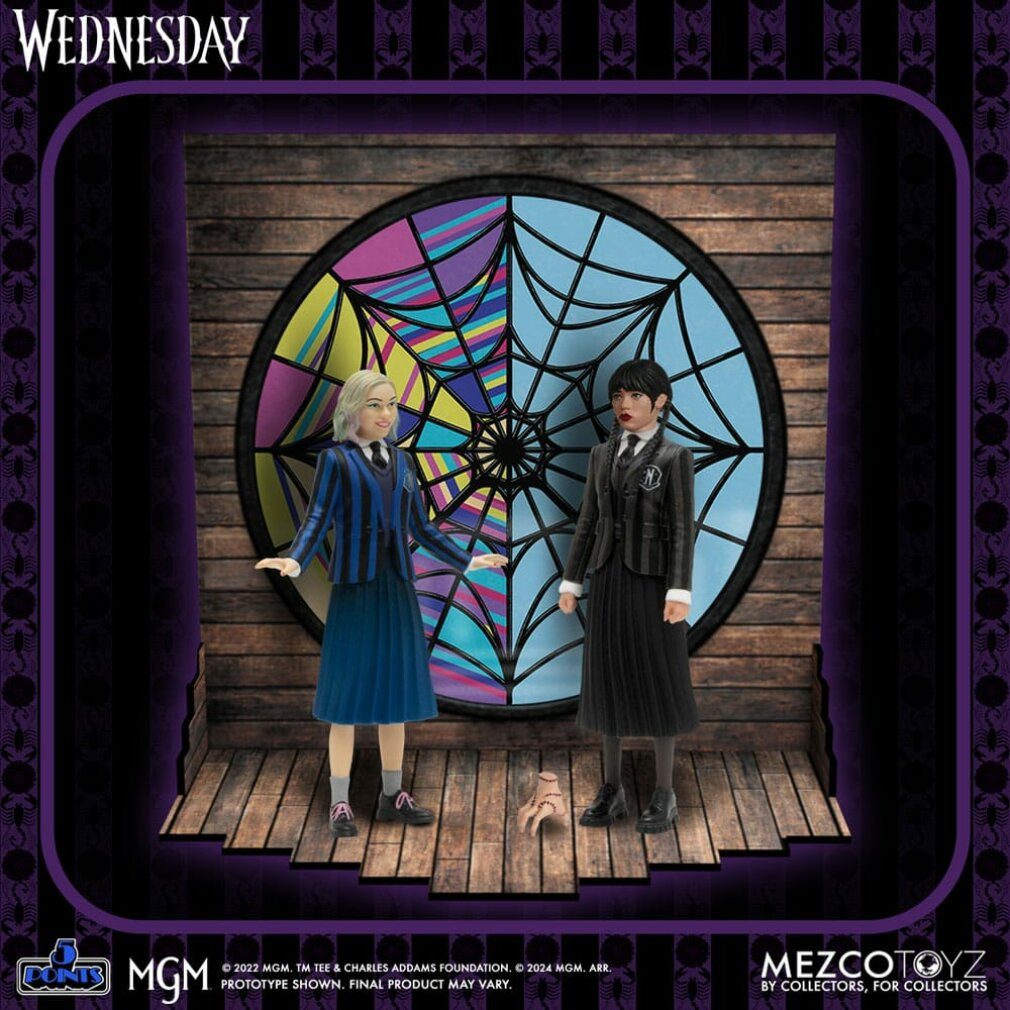 MEZCO Spielfigur Wednesday 5 Points Figuren Wednesday & Enid Boxed Set 10 cm