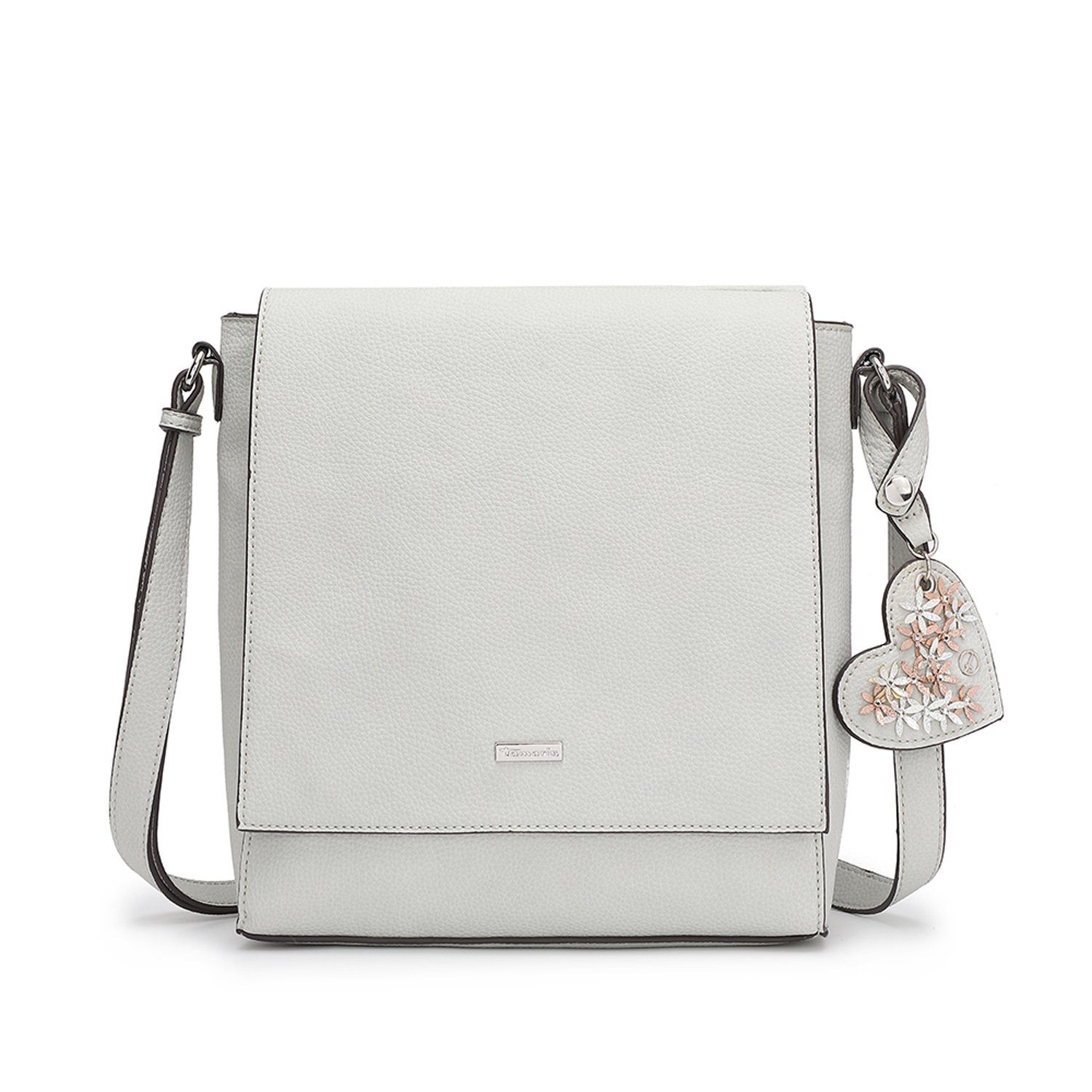 Tamaris Umhängetasche Milla (Set), Damen Crossbody Bag M, Umhängetasche, Herz-Anhänger
