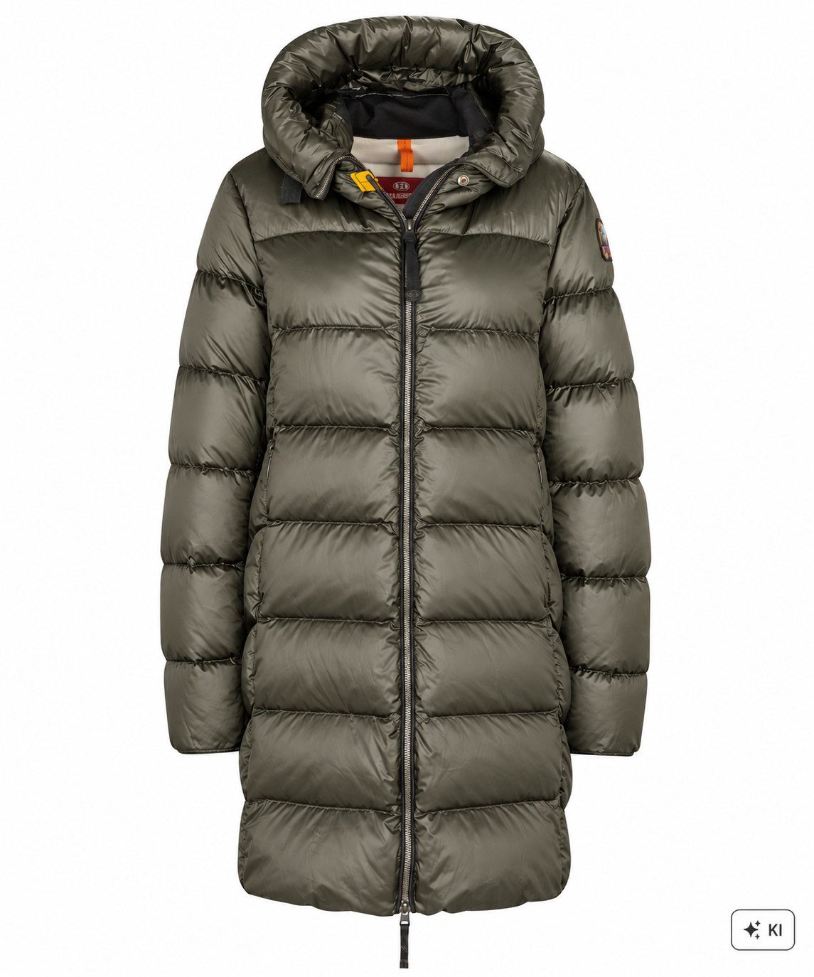 Parajumpers Daunenmantel Parajumpers PJS MARION Damen Daunenmantel mit Kapuze Slim Olive Gr S