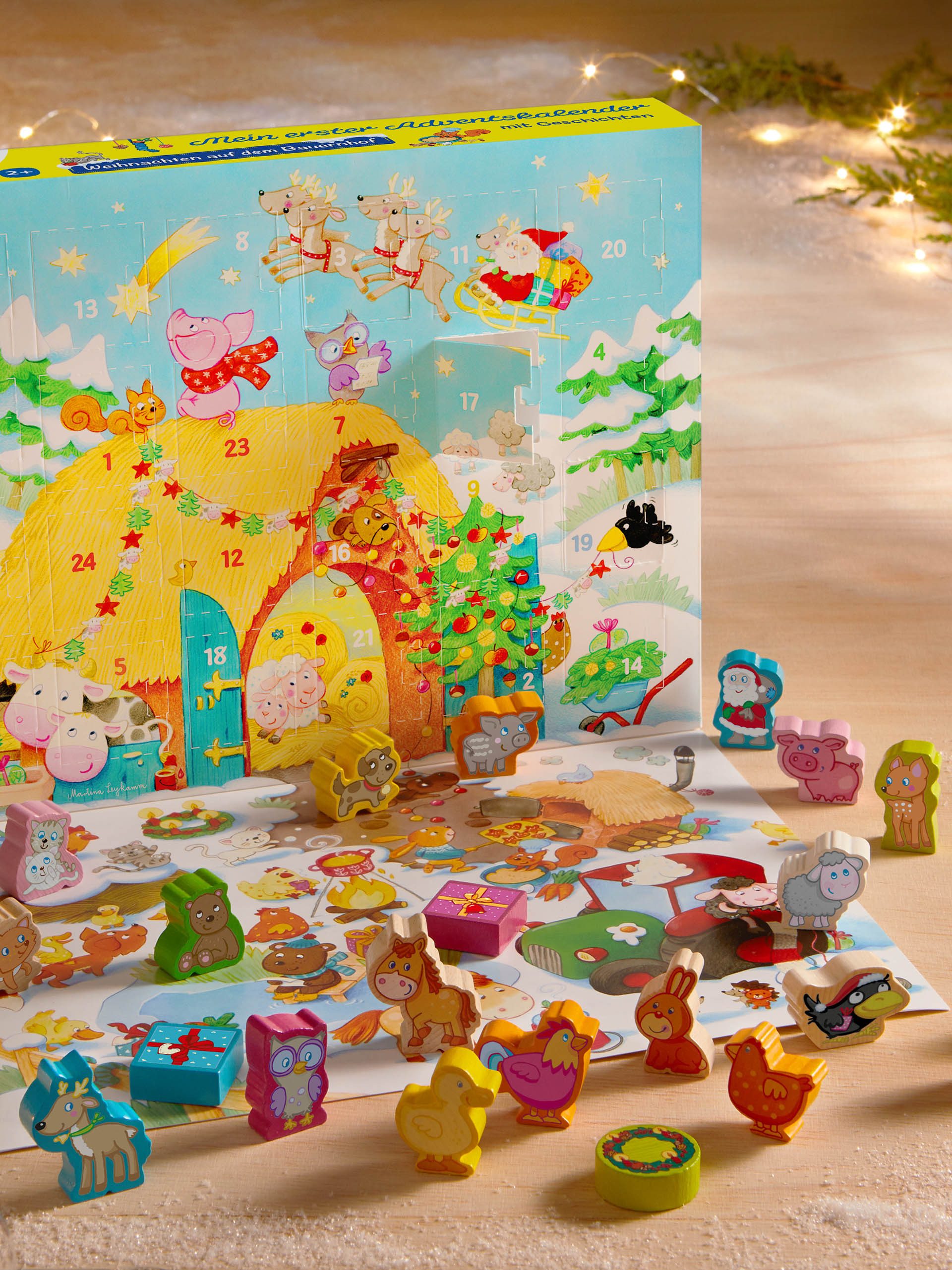Haba Spielzeug-Adventskalender Weihnachten auf dem Bauernhof, Adventskalend günstig online kaufen