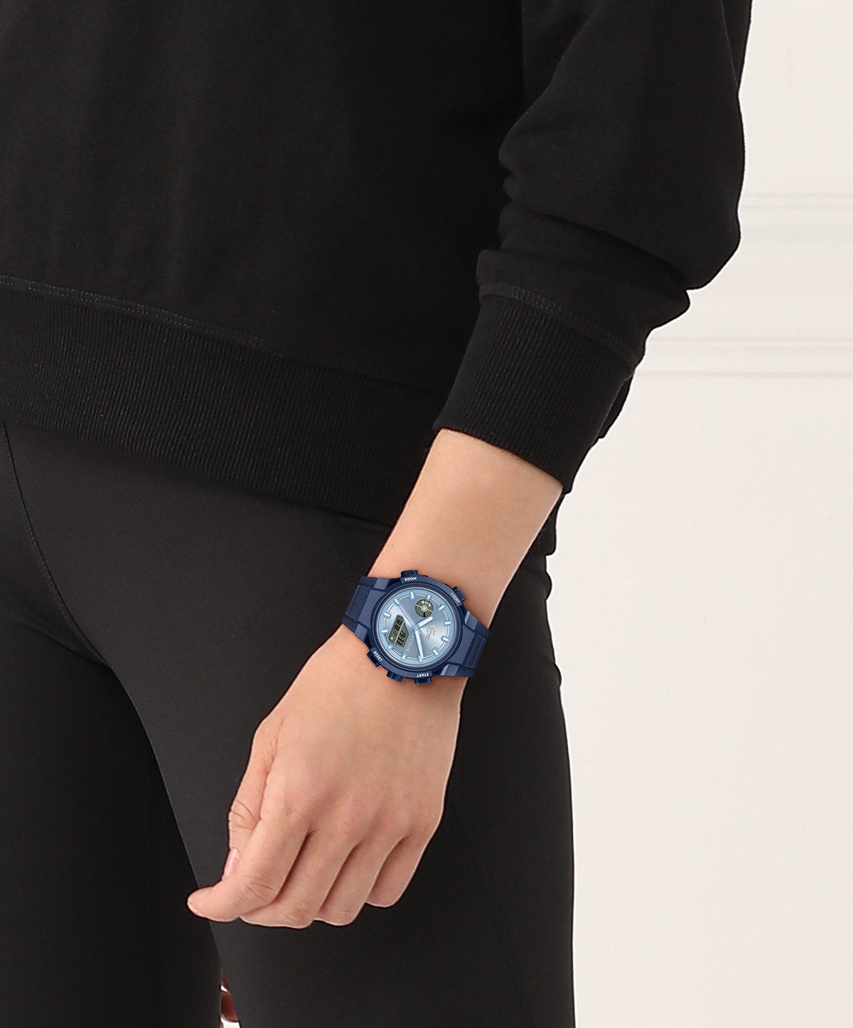Lacoste Digitaluhr LC33 2001476, Quarzuhr, Armbanduhr, Damenuhr, Herrenuhr, Silikonarmband, digital
