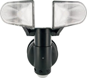 Schwaiger LED Außen-Wandleuchte LED220 011, Mit 3 Kontrollknöpfen (TIME, SENS und LUX), LED, weiß, mit Bewegungsmelder, batteriebetrieben
