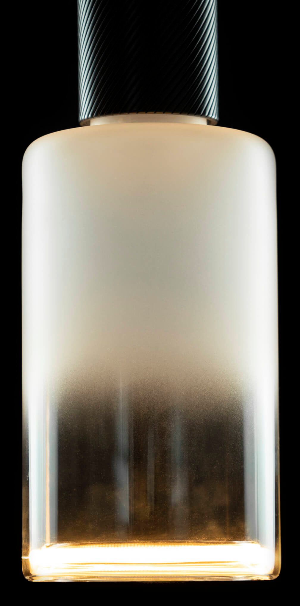 SEGULA LED-Leuchtmittel LED Zylinder Verlauf matt, E27, 1 St., Extra-Warmweiß, handmade