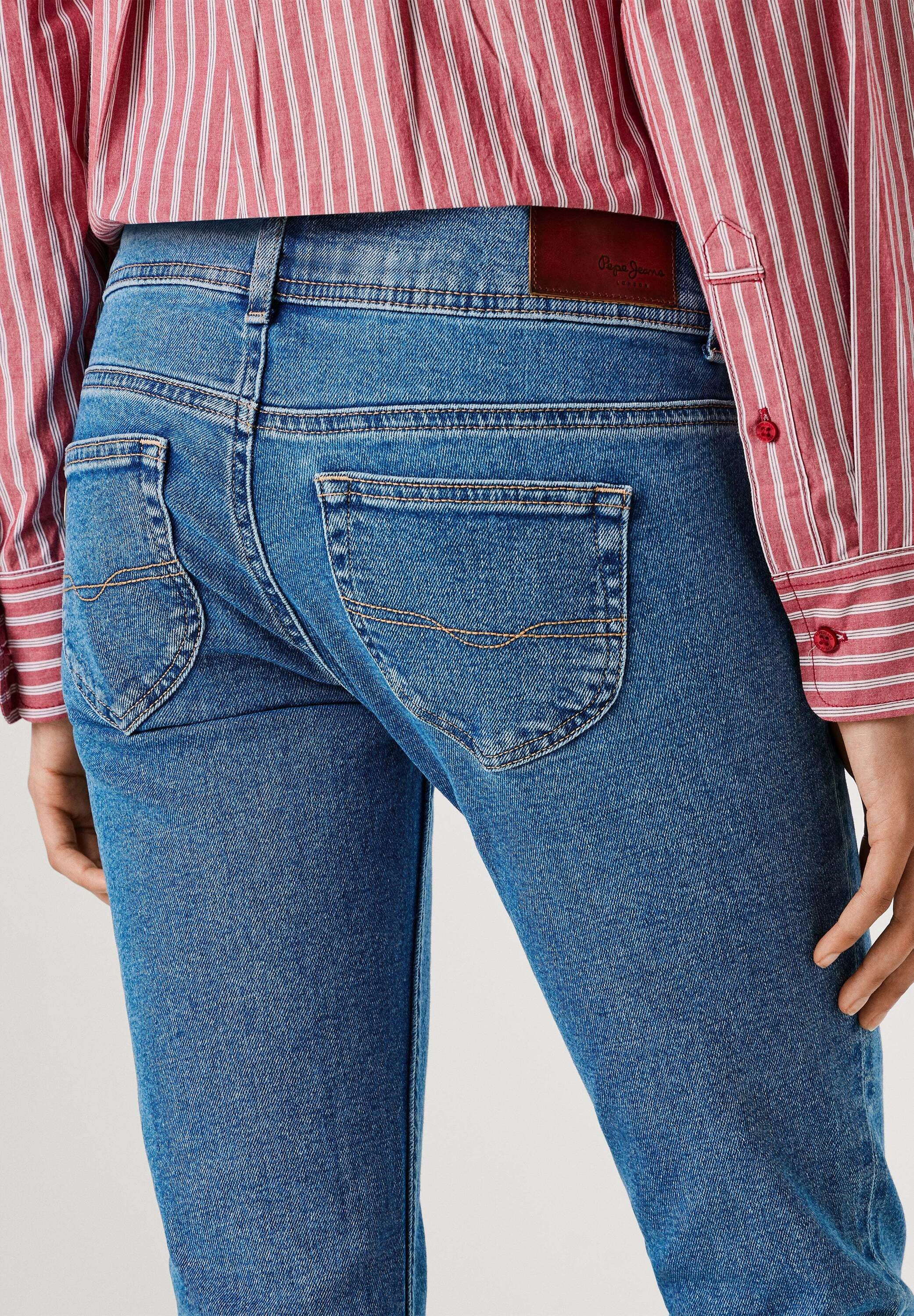 Pepe Jeans Slim-fit-Jeans schmal geschnittene Jeans SLIM JEANS LW VENUS – Bild 5 von 5