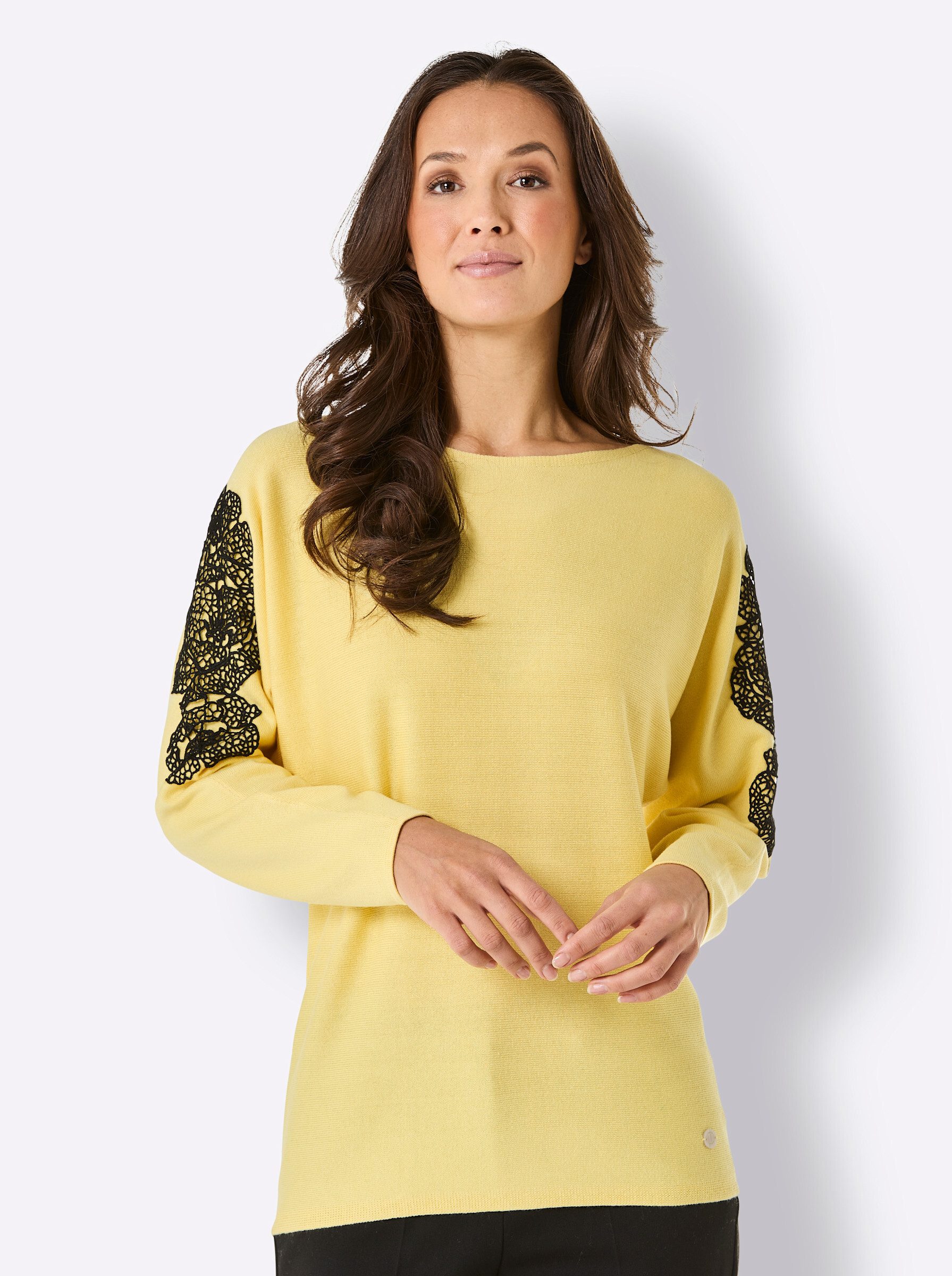 Strickpullover 3/4 Arm-Pullover
