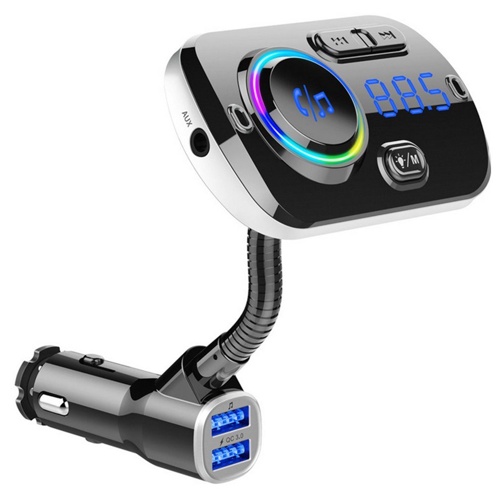 Jormftte FM Transmitter Bluetooth,Autoradio Adapter USB-Adapter