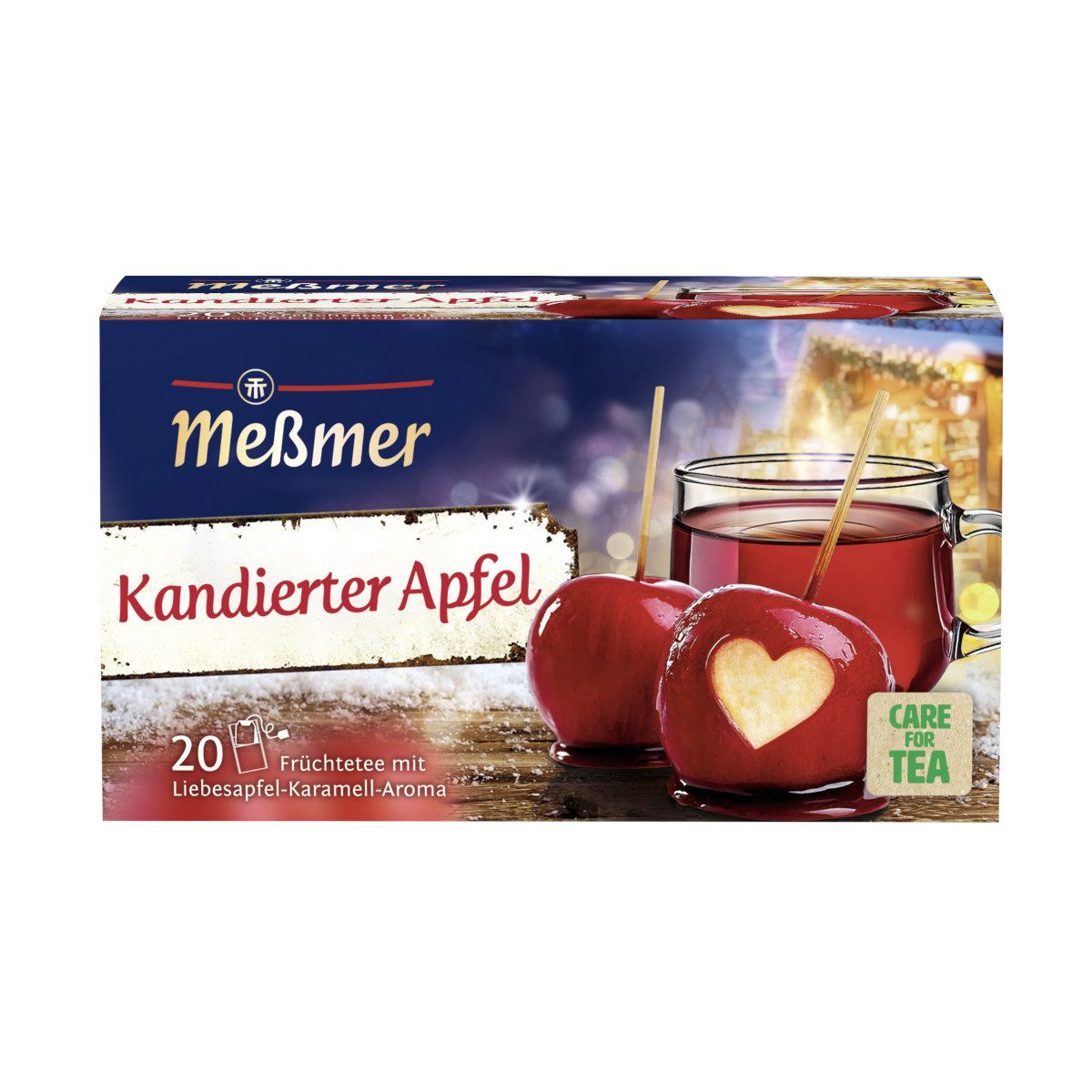 Meßmer Tee, Meßmer Kandierter Apfel Wintertee 20x2,15g Früchtetee aromatisiert 43g