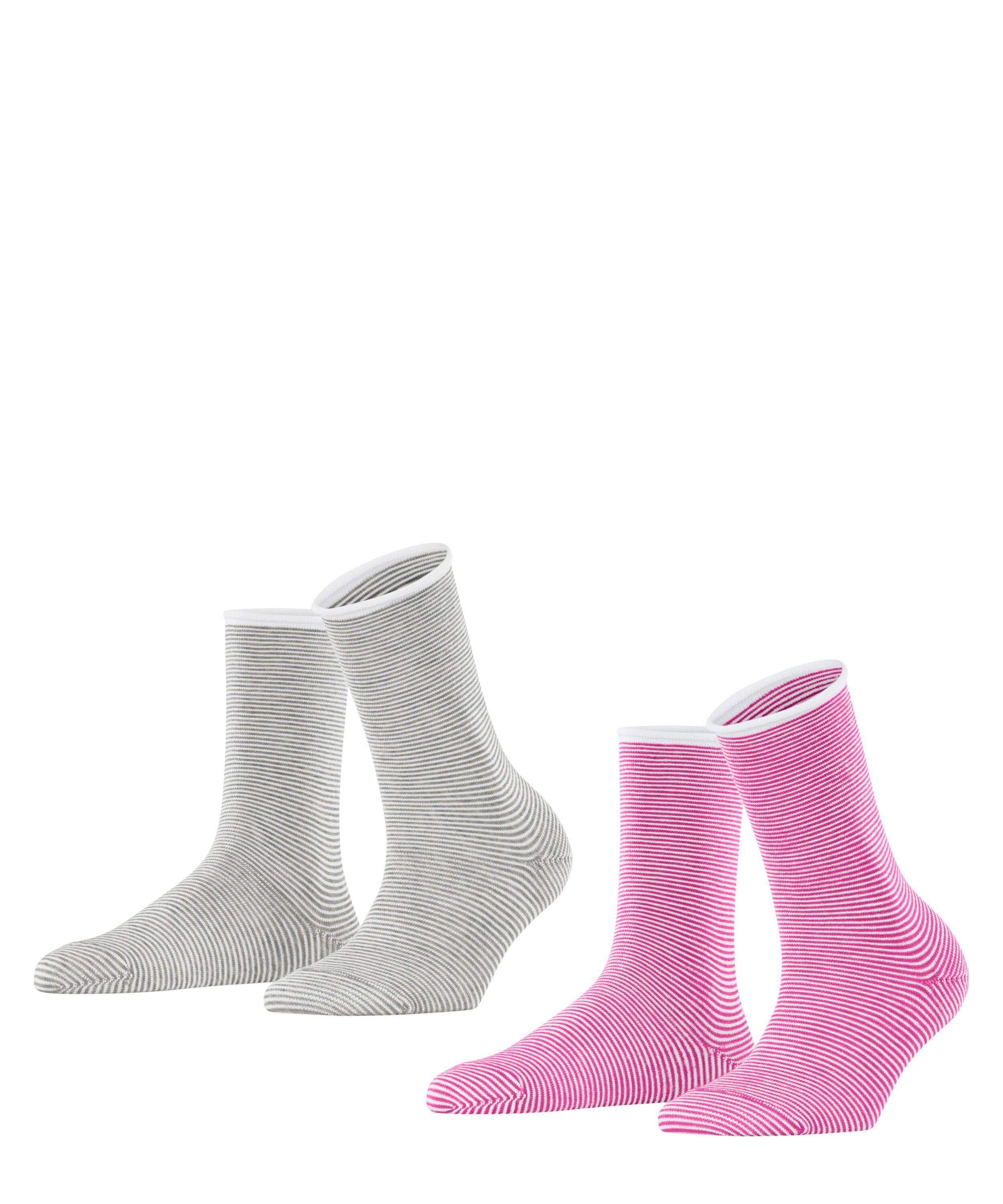 Esprit Socken Allover Stripe 2-Pack (2-Paar) sortiment (0100)