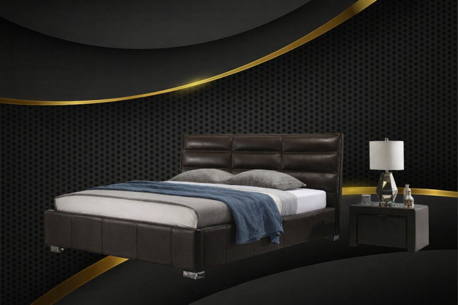 Xlmoebel Polsterbett Luxuriöses modernes Bettgestell 160x200 für Schlafzimmerdesign (Bettgestell, Polsterbett 160x200), Made in Europa