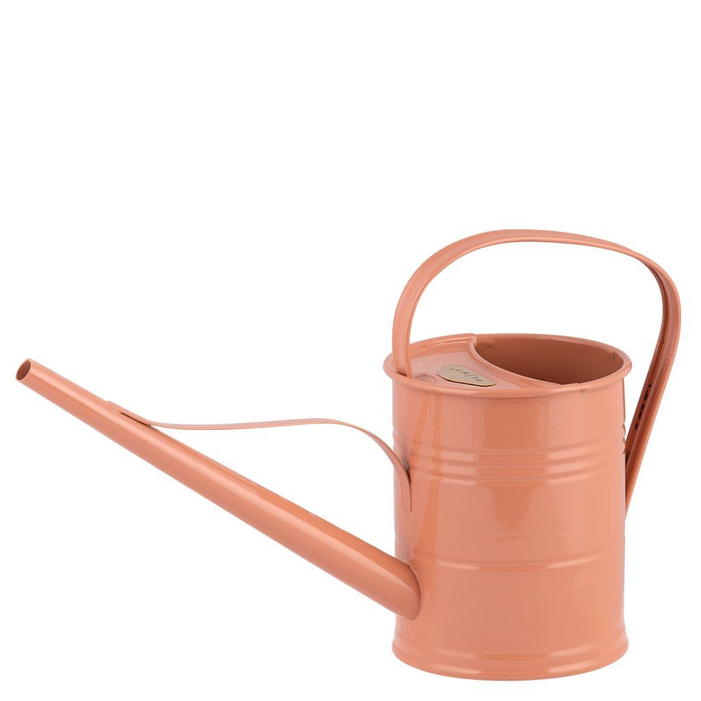 MarieAnn No.25 Gießkanne Gießkanne Metall 1,5L Retro Terracotta Rose Vintage, Schlanke Tülle für präzises Gießen