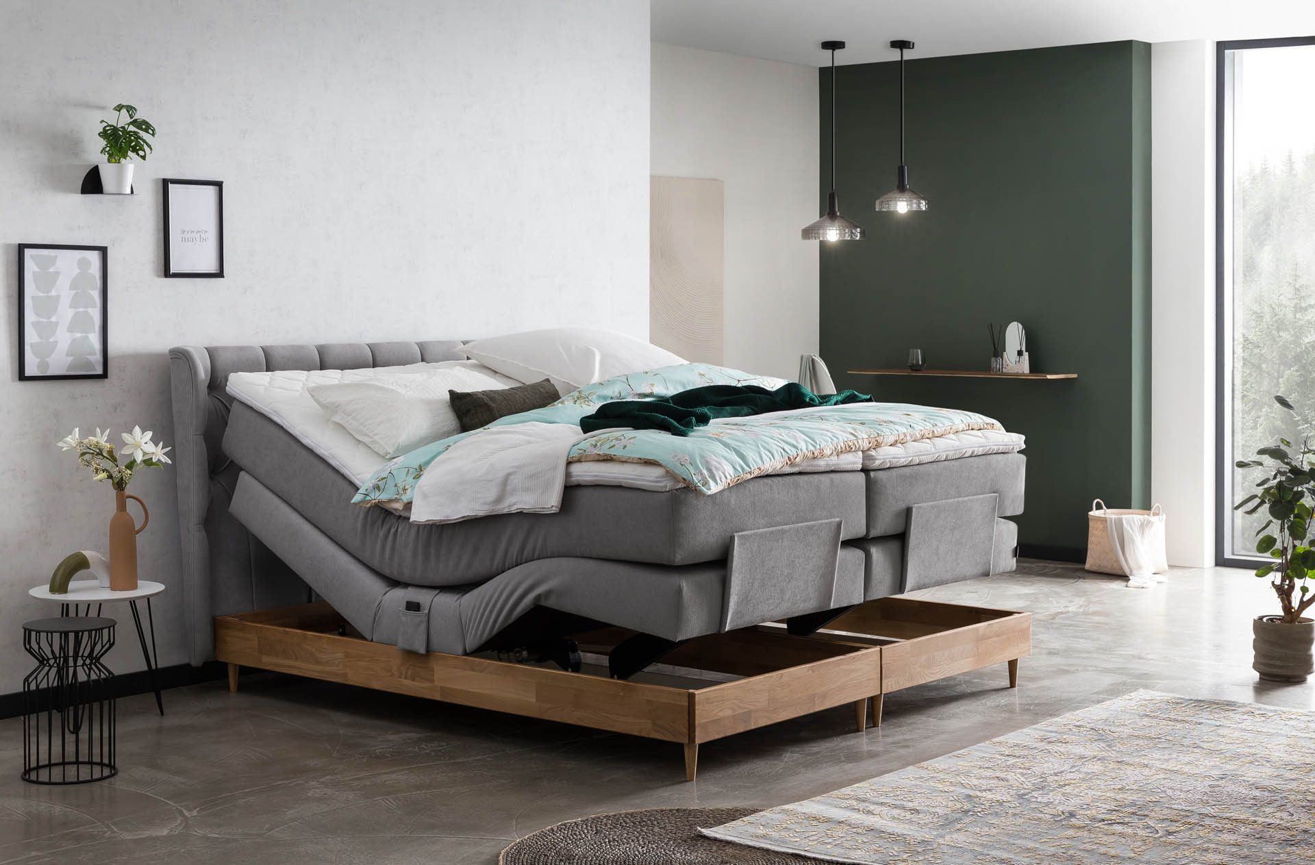 Belanoti Boxspringbett EON (Boxspringbett 160x200 elektrisch günstig online kaufen