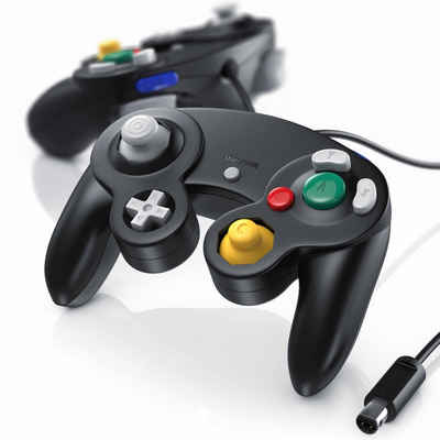 CSL Nintendo-Controller (Spar-Set, 2 St., Gamepad für Nintendo GameCube / Wii Vibrationseffekte / ergonomisch)