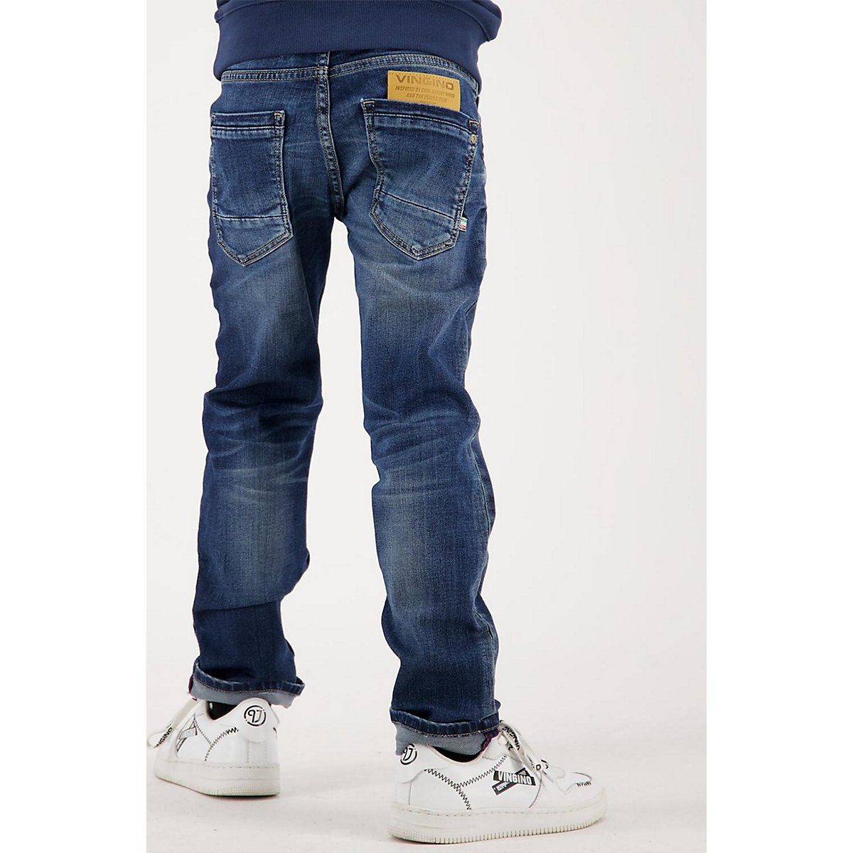 Kinder Kids (Gr. 92 - 146) Vingino Regular-fit-Jeans Jeanshose BAGGIO für Jungen
