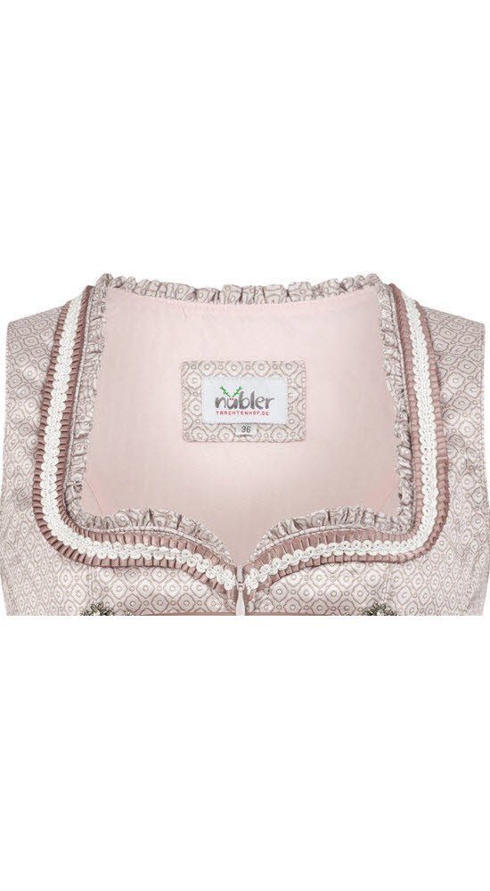 Nübler Trachtenkleid Dirndl Midi Tessa in Taupe von Nübler