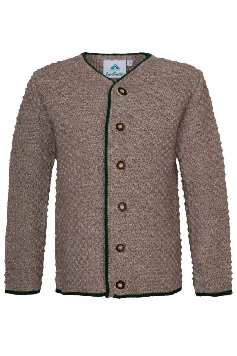Isar-Trachten Trachtenjacke Strickjacke Kinder - TIAN - berber