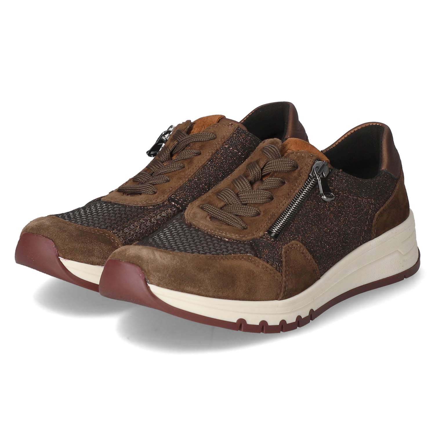 Waldläufer Waldläufer 957H02-501/277 Damen Leder & Textil braun Schnürschuh günstig online kaufen