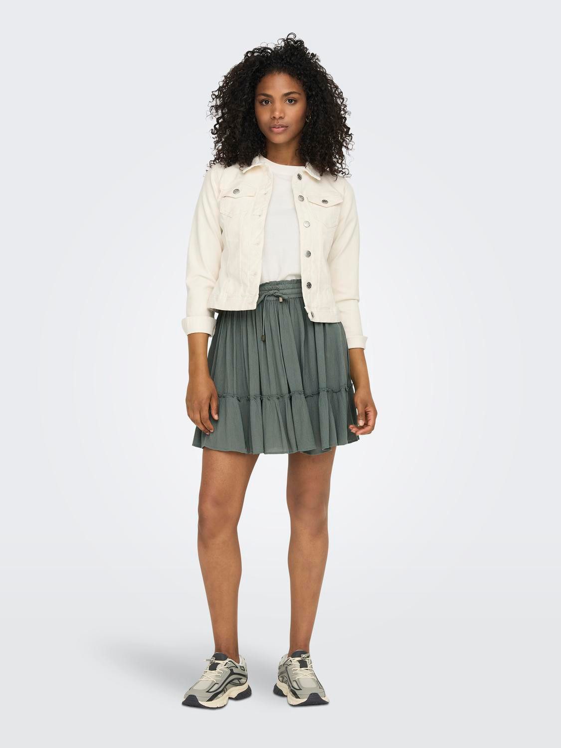 ONLY Minirock ONLIBIZA LIFE SHORT SKIRT WVN NOOS mit Volant