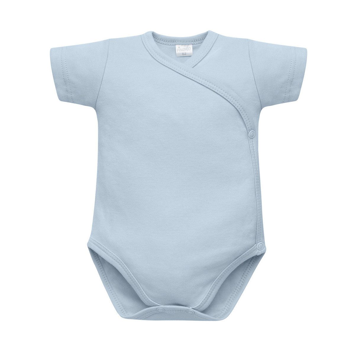 PINOKIO Kurzarmwickelbody Basic Unisex Kinder (1-tlg) Body, Kurzarmbody, Wickelbody, Mädchenbody, Einteiler