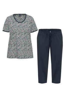 Ammann Pyjama Organic Cotton (Set, 2 tlg) Schlafanzug Kurzarm - Baumwolle - Lounge-Set aus T-Shirt und 3/4-Hose