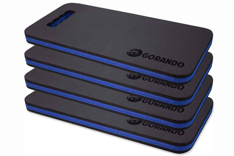 GORANDO Kniekissen GORANDO® Premium Kniekissen blau 4er Set Kniebrett Knieunterlage, (4-St)