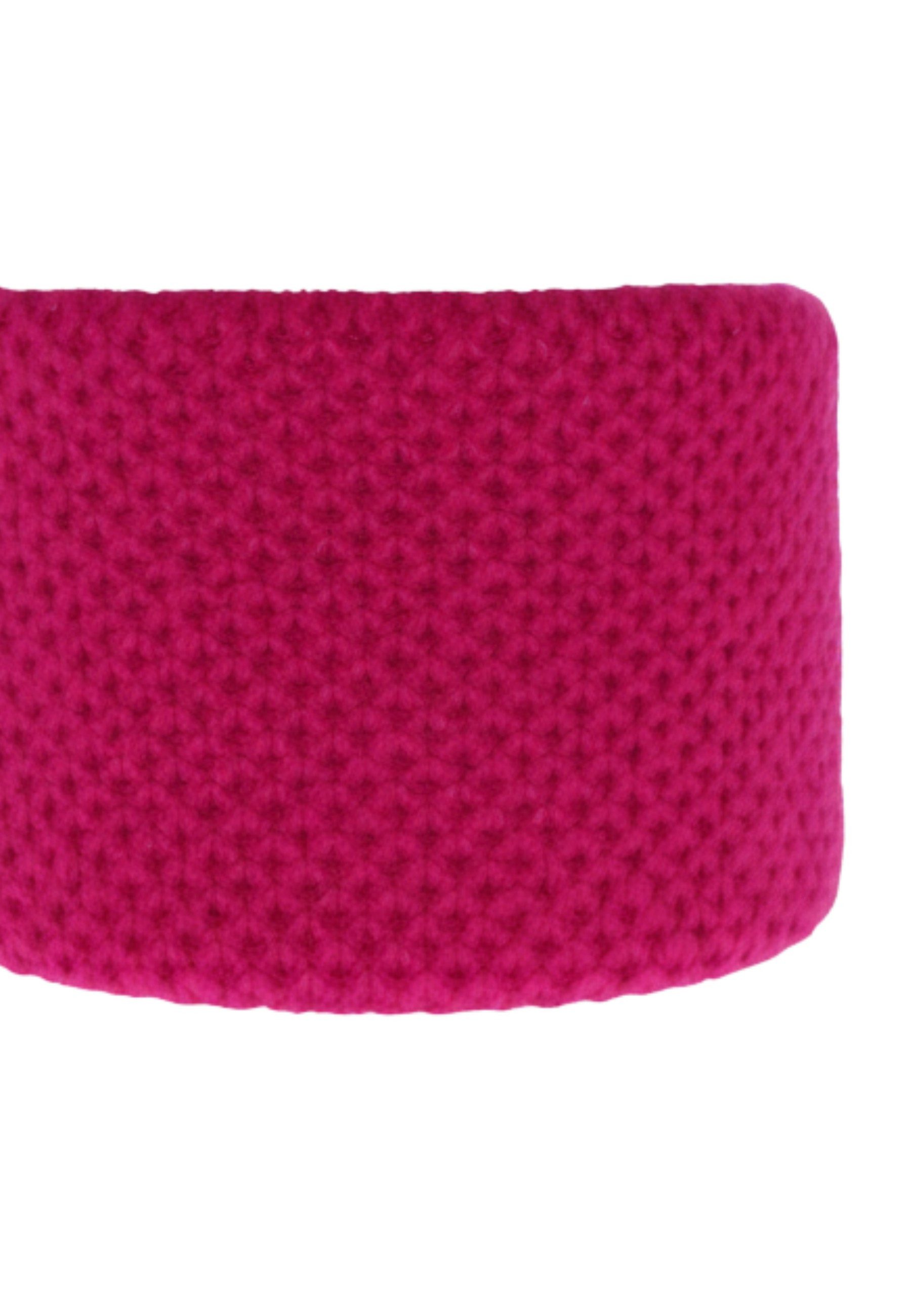 Diademita Sturmhaube Winterset für Mädchen: rosa Mütze und Schlauchschal mit Pompon (Set)