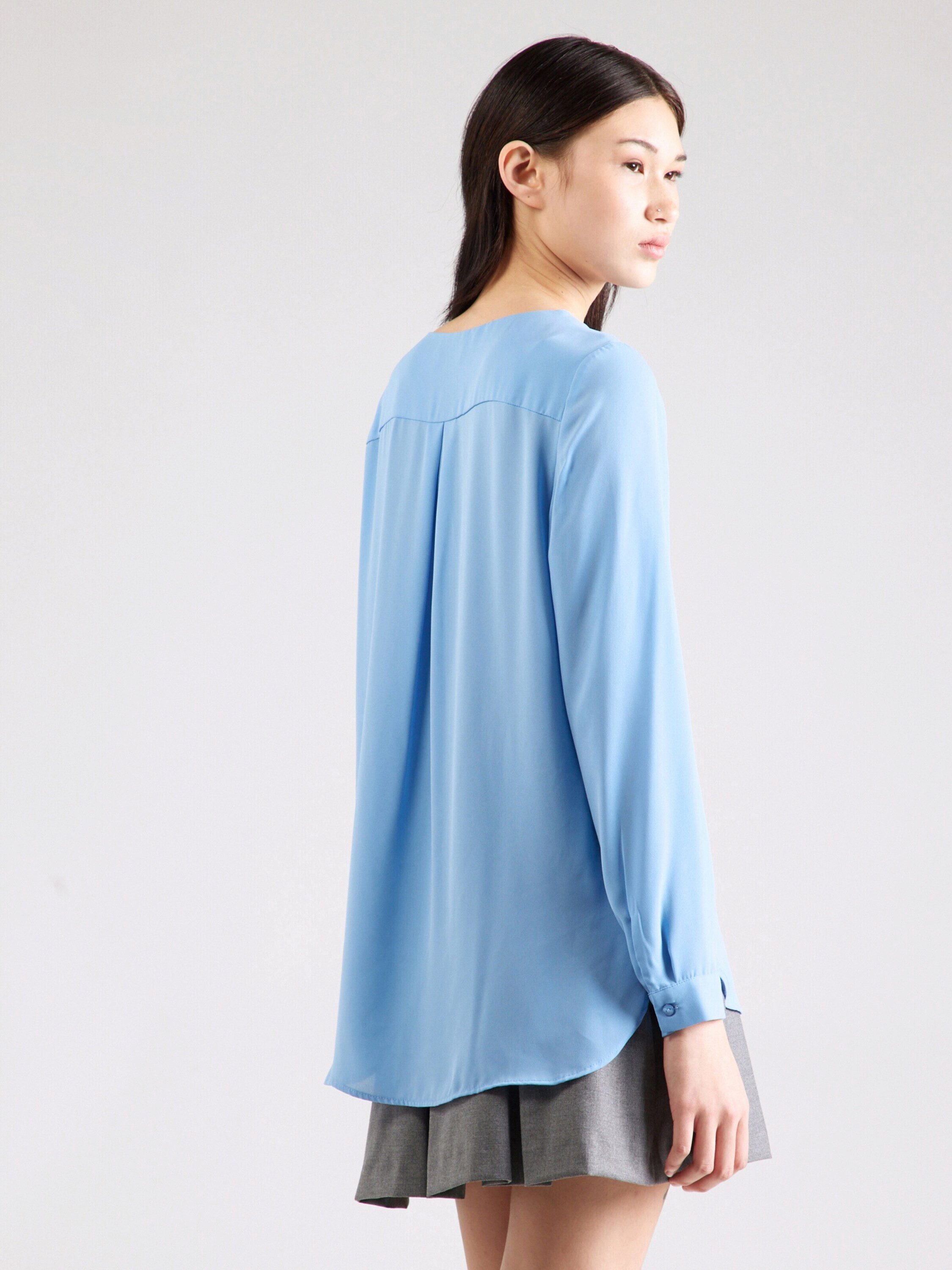 Vila Langarmbluse (1-tlg) Falten