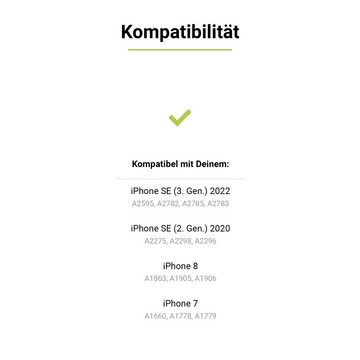 Artwizz Smartphone-Hülle NoCase, Dünne Elastische TPU Hülle, Ampelmann Edition, Transparent, iPhone SE (2022/2020), iPhone 8, iPhone 7