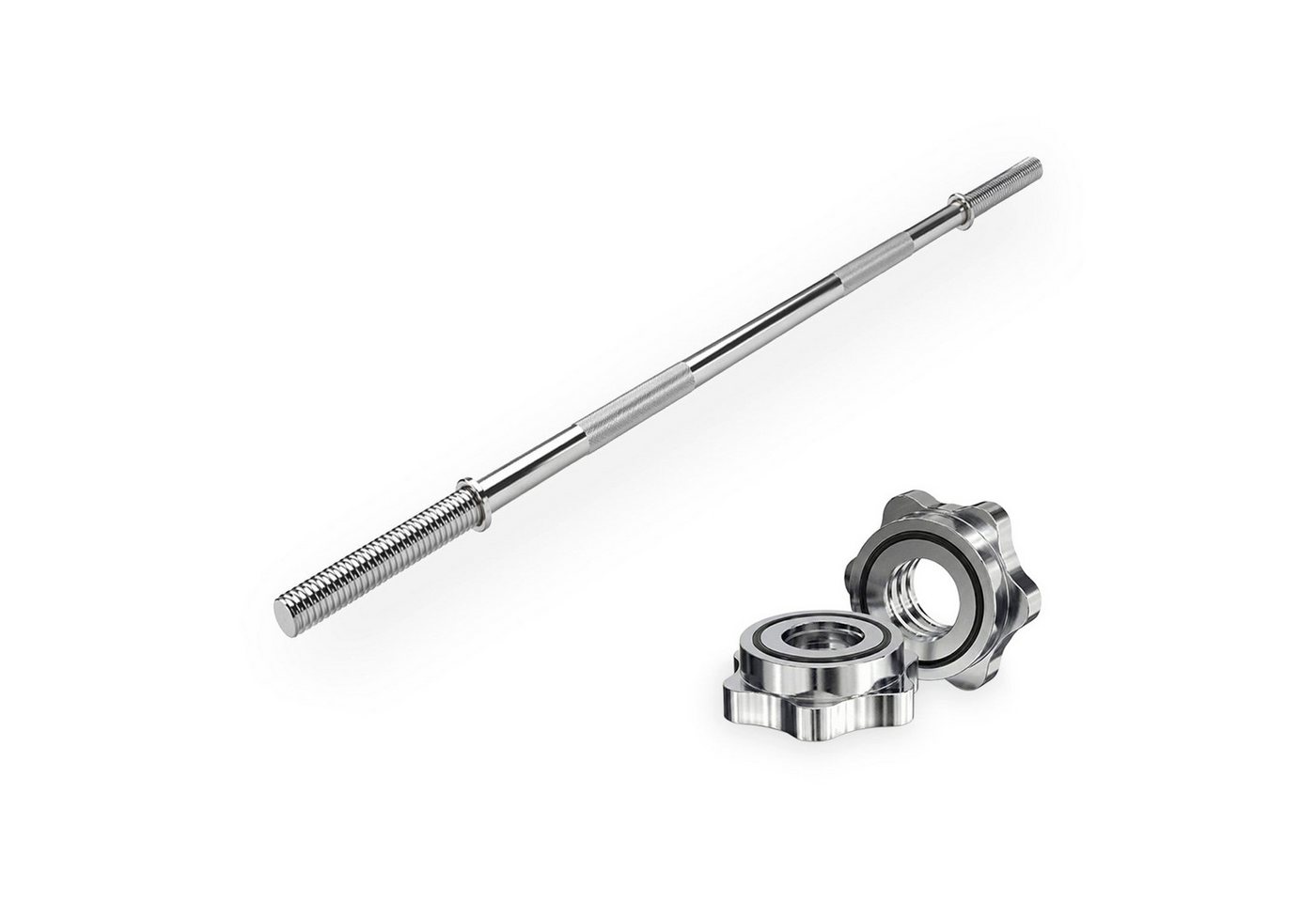 VirtuFit Langhantelstange VirtuFit Hantelstange 120 cm mit Schraubverschluss für 30 mm Scheiben