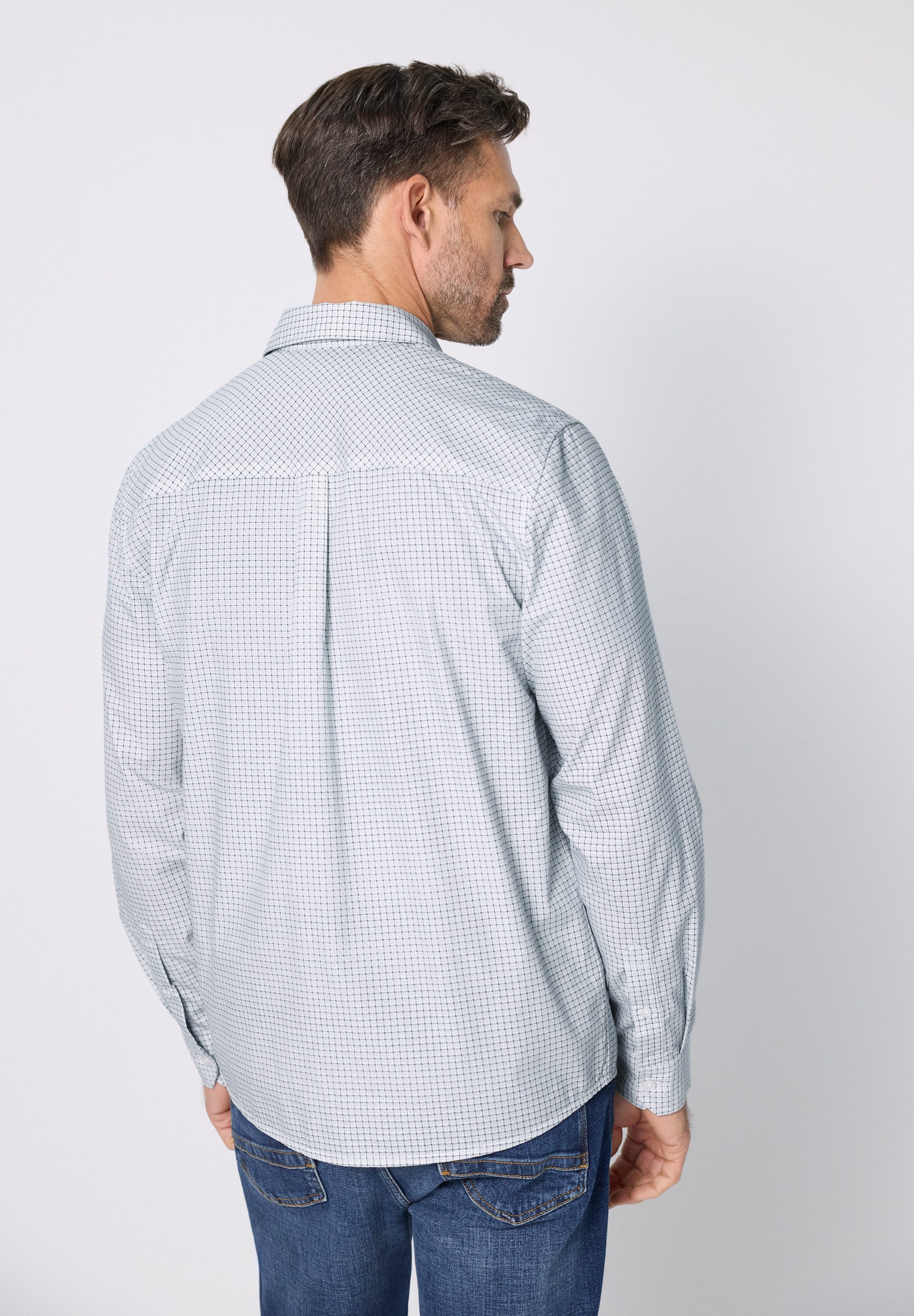 STREET ONE MEN Karohemd aus reiner Baumwolle