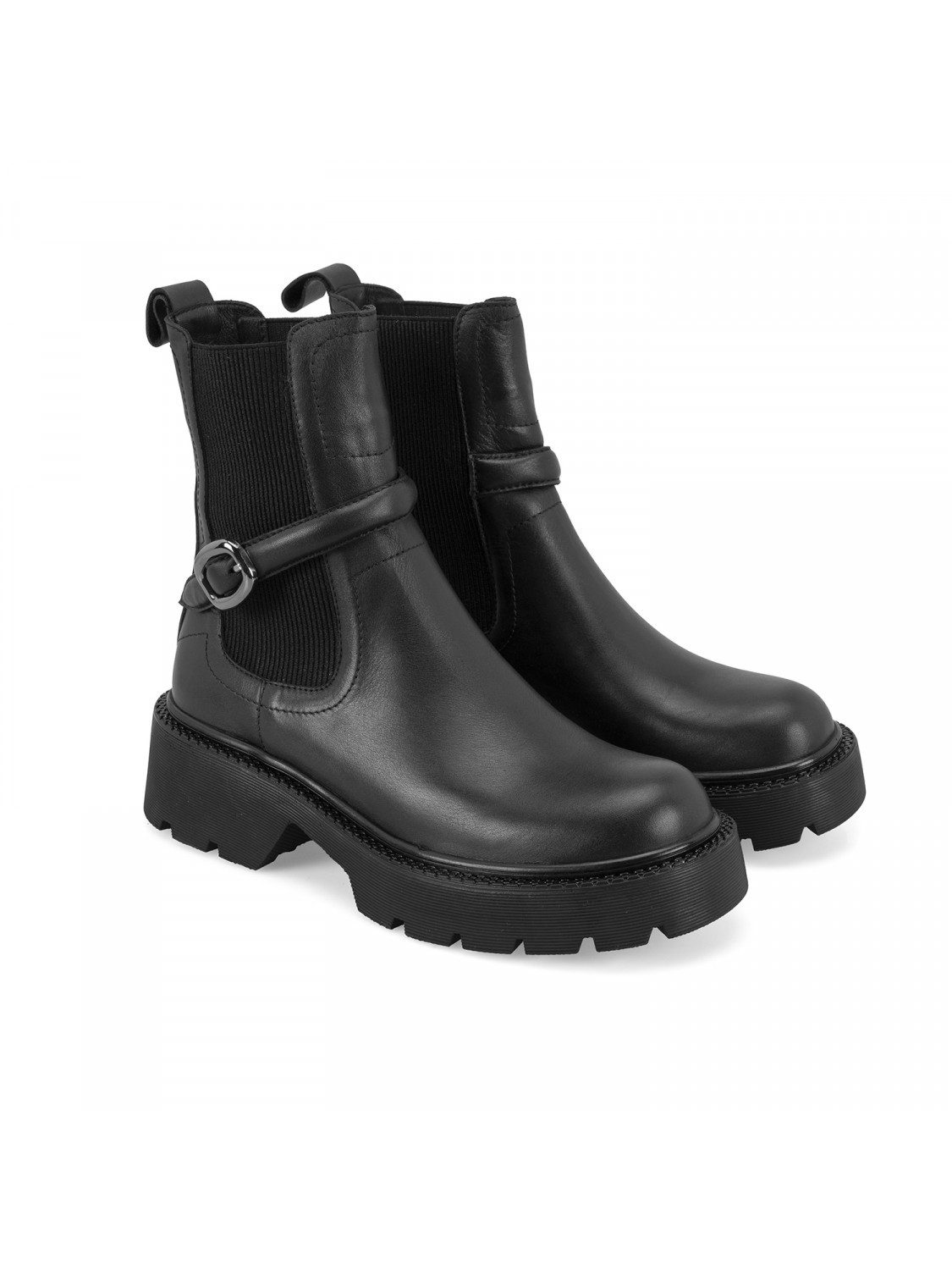 Desa Damen-Lederstiefel – Flacher Absatz, nicht atmungsaktiv Stiefel