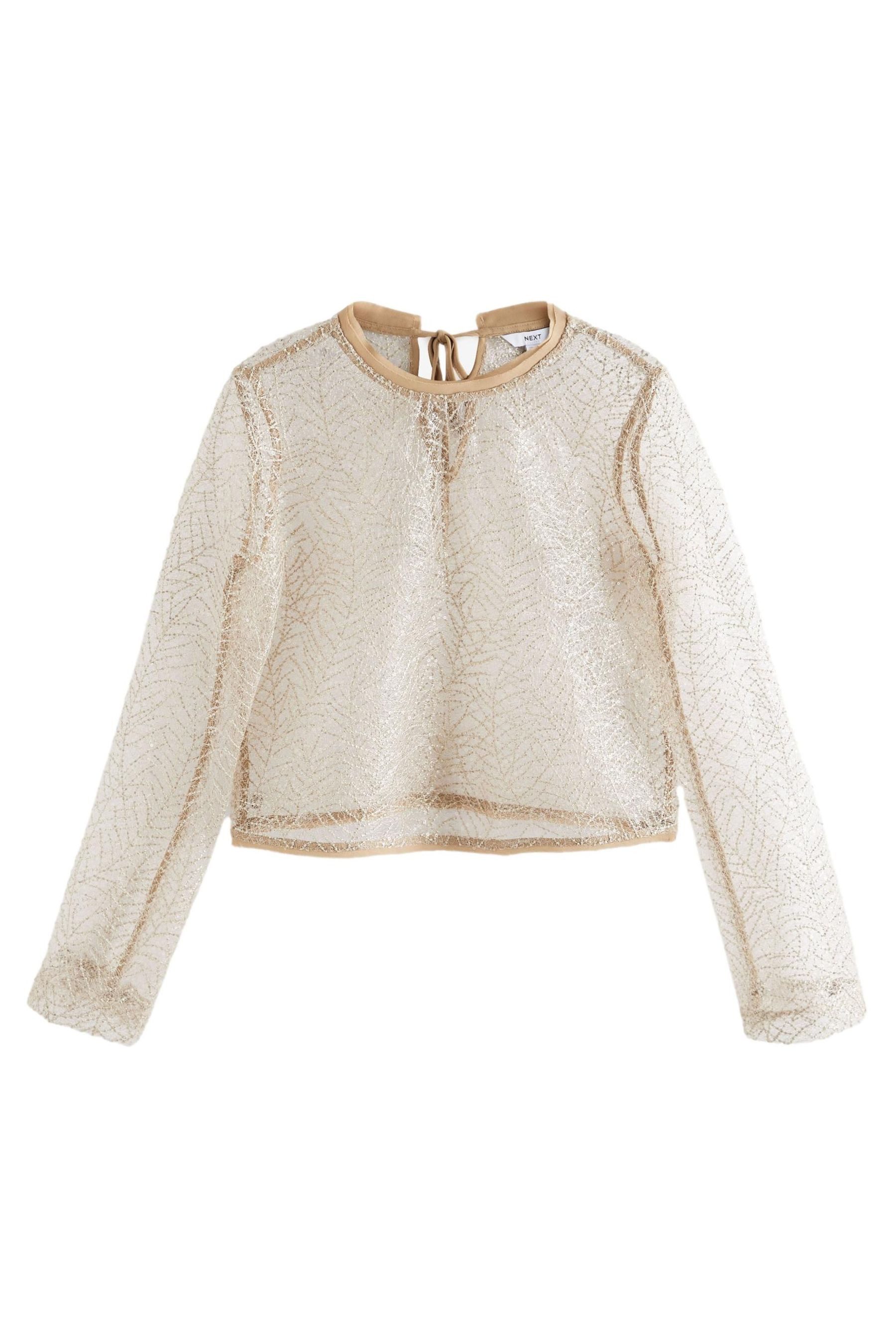 Next Langarmbluse Langärmelige Bluse mit Laubmuster günstig online kaufen