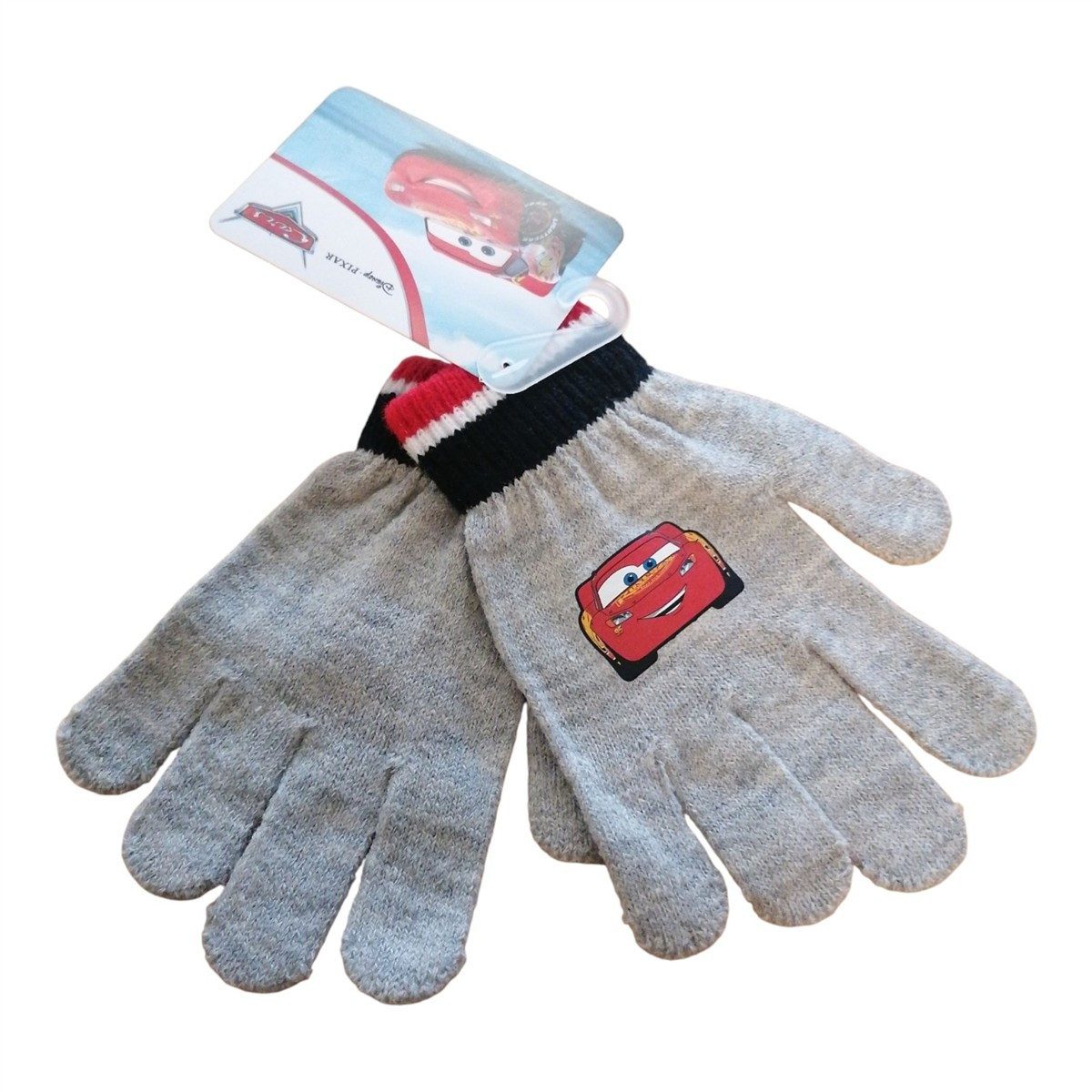 Disney Cars 3 Strickhandschuhe Kinder Strick-Handschuhe Lightning McQueen, grau, OneSize ca. 4–8 – Bild 4 von 4