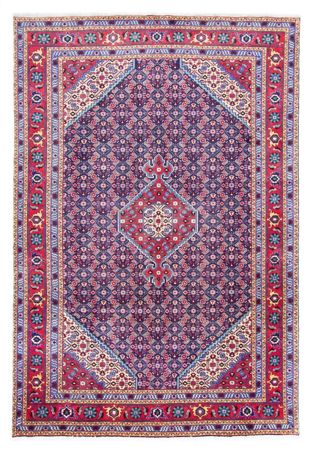 Wollteppich Ardebil Medaillon Rosso 289 x 194 cm, morgenland, rechteckig, Höhe: 10 mm, Unikat mit Zertifikat | Kurzflor-Teppiche