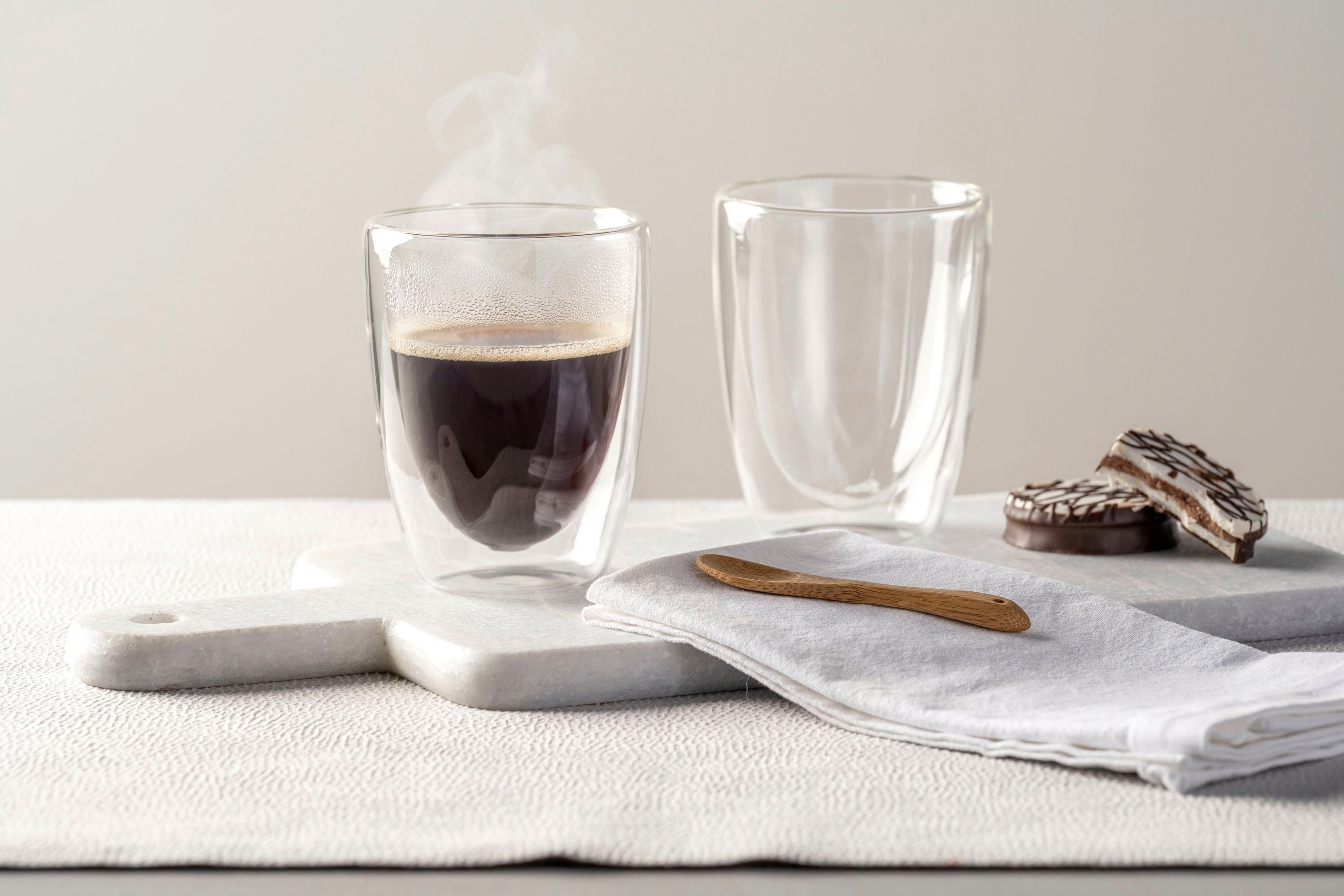 LEONARDO Gläser-Set DUO, 2-tlg., Borosilikatglas, doppelwandig, 2-teilig