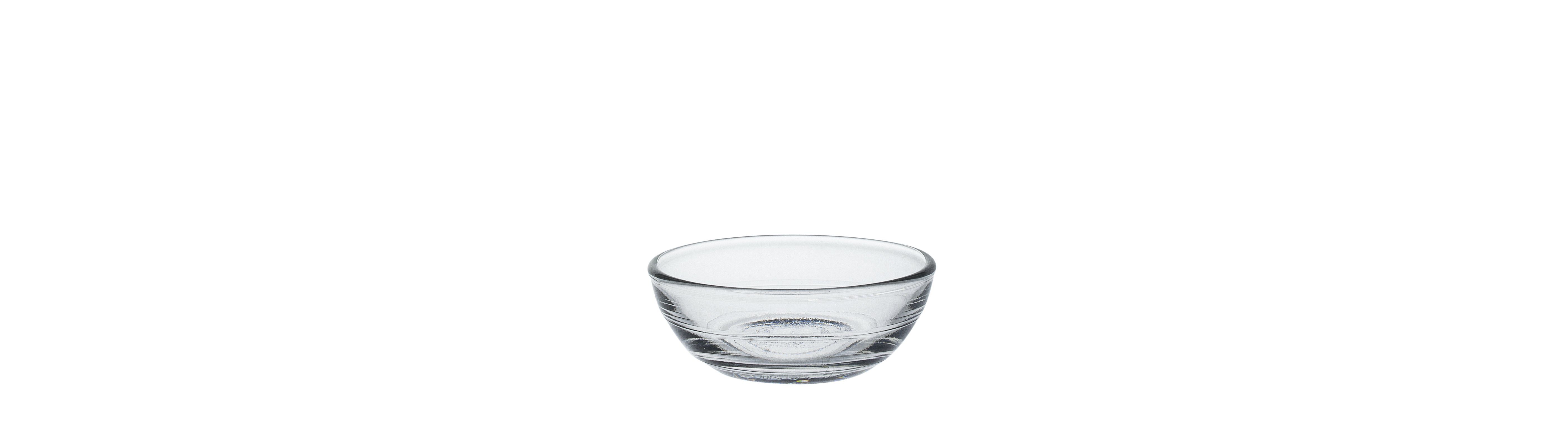 Duralex Salatschüssel Lys Bol, Glas, Schale Salatschale Schüssel 6cm 35ml Glas transparent 4 Stück | Salatschüsseln
